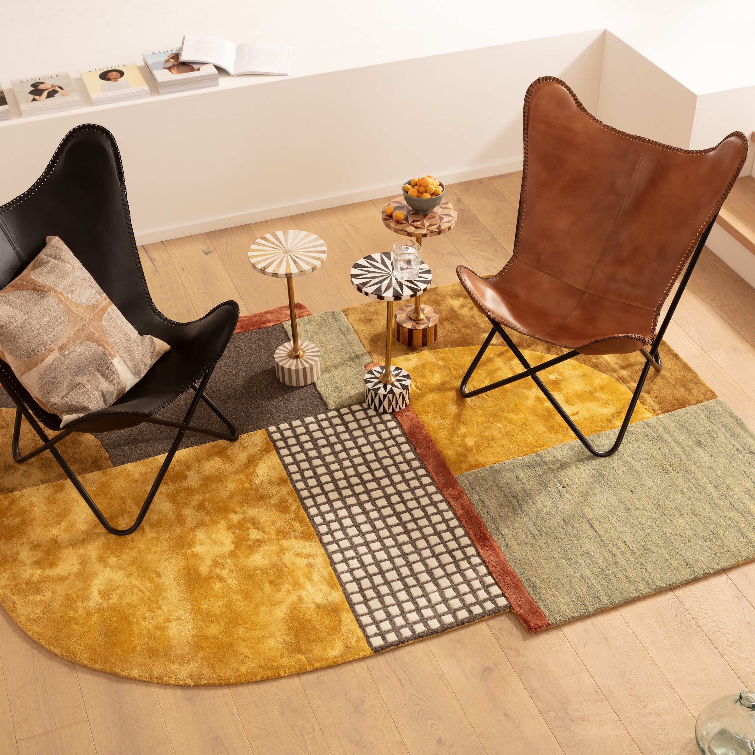 Kare Design Teppich "Seventy 170x240cm" mehreckig 1 mm Höhe