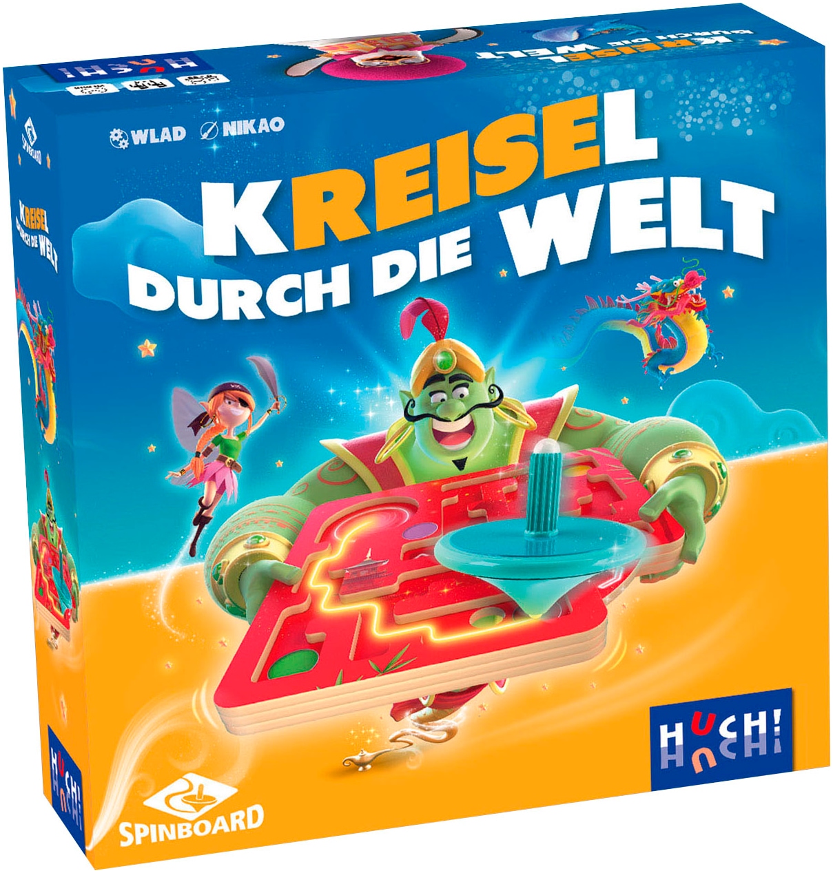 Spiel »Kreisel durch die Welt«