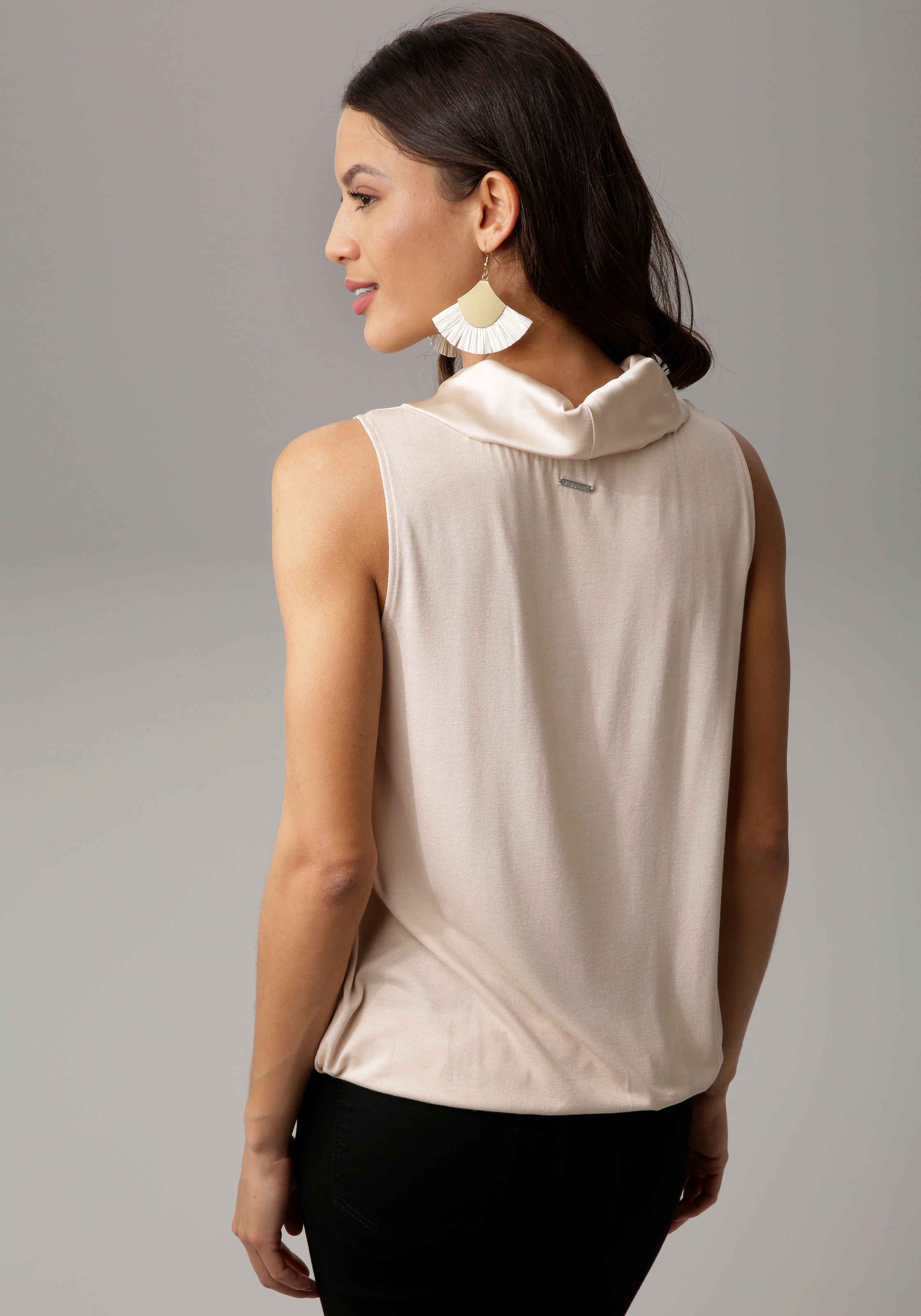 Laura Scott Blusentop, aus Satin und Jersey günstig online kaufen