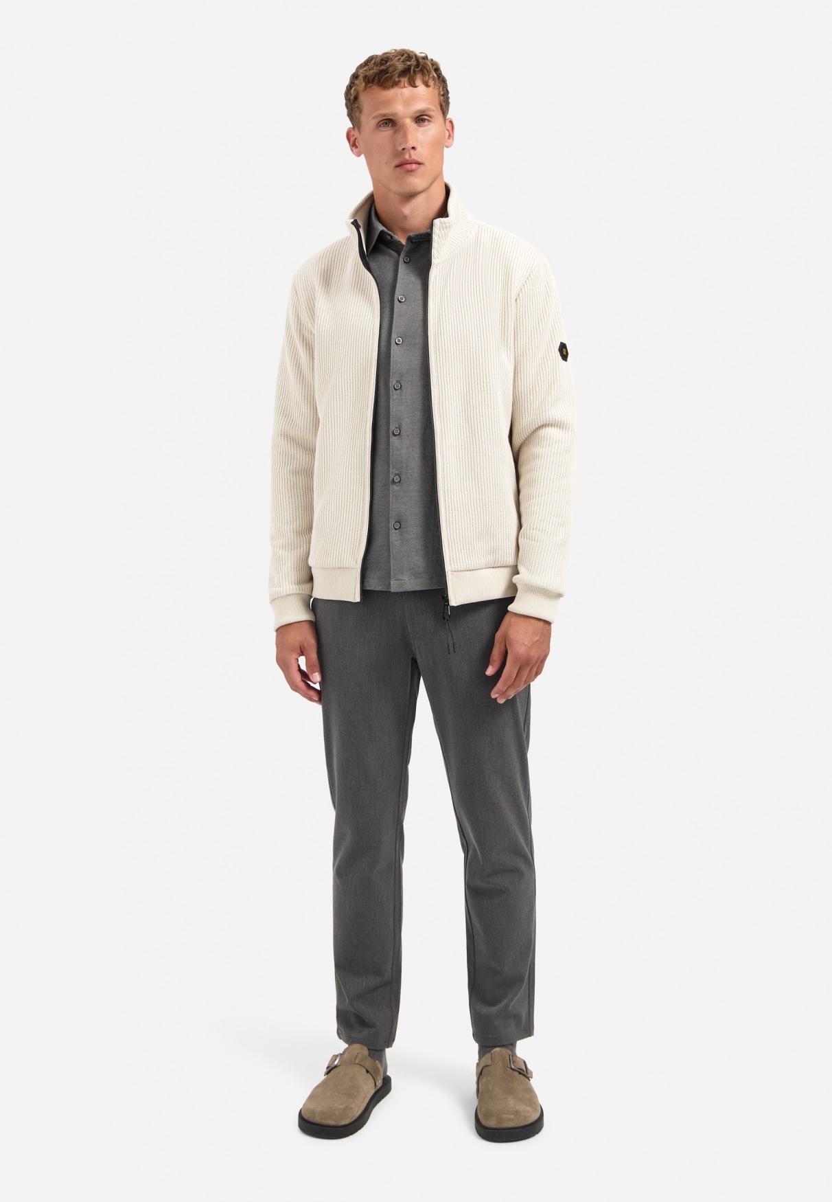 Thumbnail - NO EXCESS Langarmhemd "No Excess Meliertes Jerseyhemd Shirt Jersey"