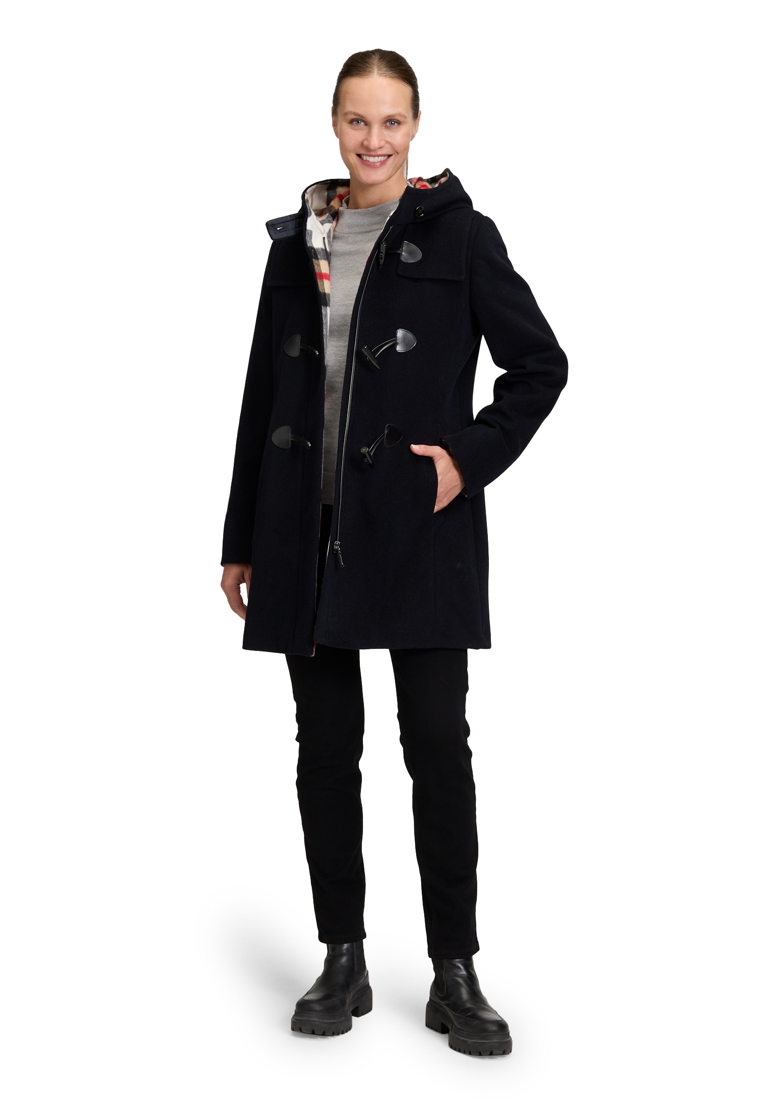 Gil Bret Outdoorjacke »Gil Bret Damen Dufflecoat mit Kapuze«, mit Kapuze