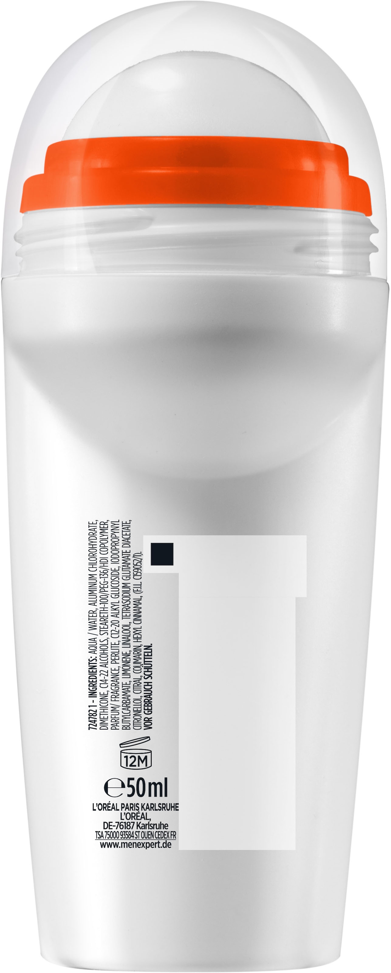 L'ORÉAL PARIS MEN EXPERT Deo-Roller »Deo Roll-on Shirt Control«, (Packung, 6 tlg.), mit hoher Zuverlässigkeit