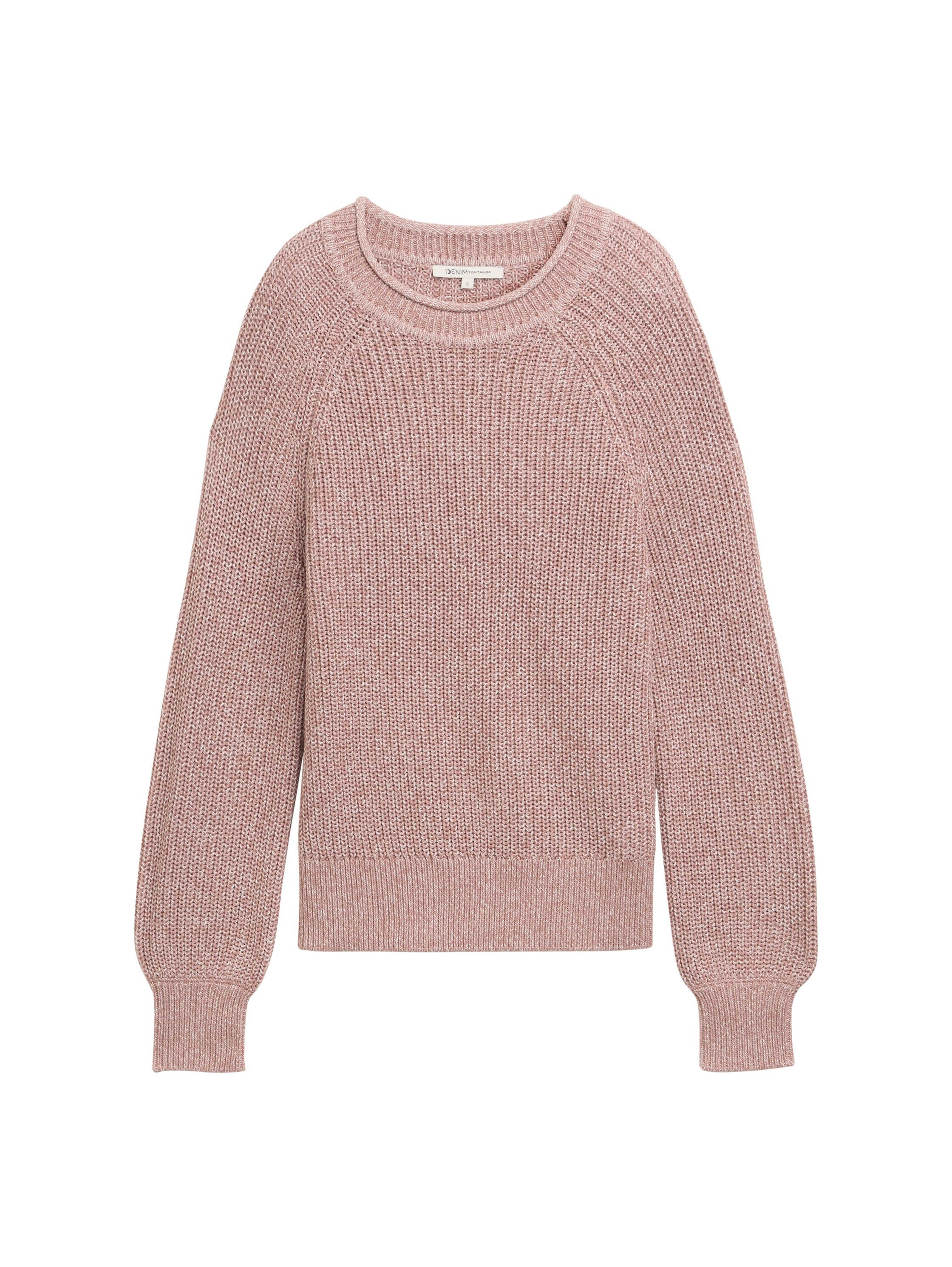 TOM TAILOR Denim Strickpullover, mit Strick-Struktur