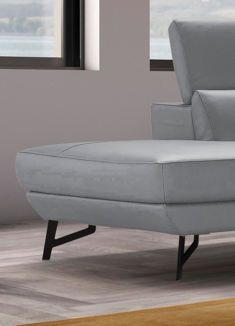 Egoitaliano Ottomane »Narcisa, Designsofa«, mit verstellbarer Kopfstütze, Solitärmöbel als Blickfang