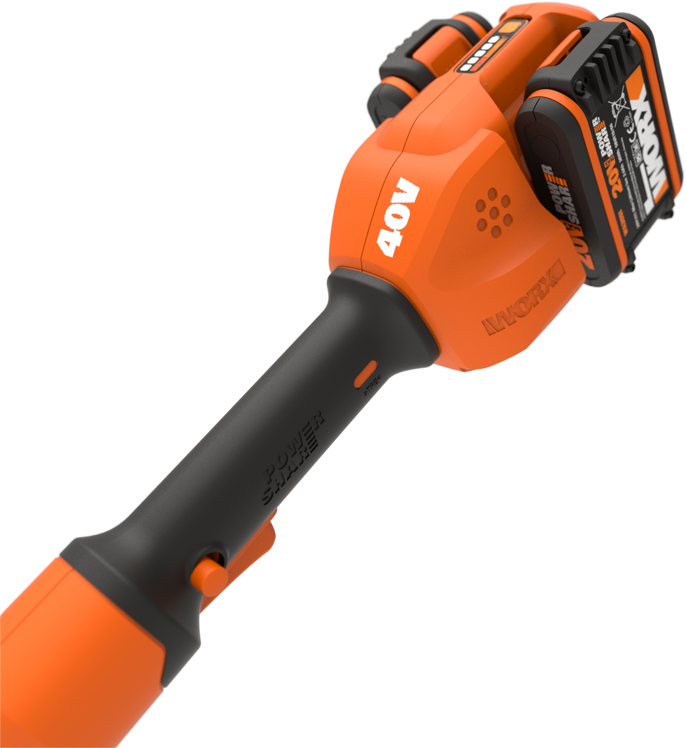 Worx Akku-Rasentrimmer »WG183E«, Doppelfaden, verstellbarer Griff, inkl. 2 Akkus und Ladegerät