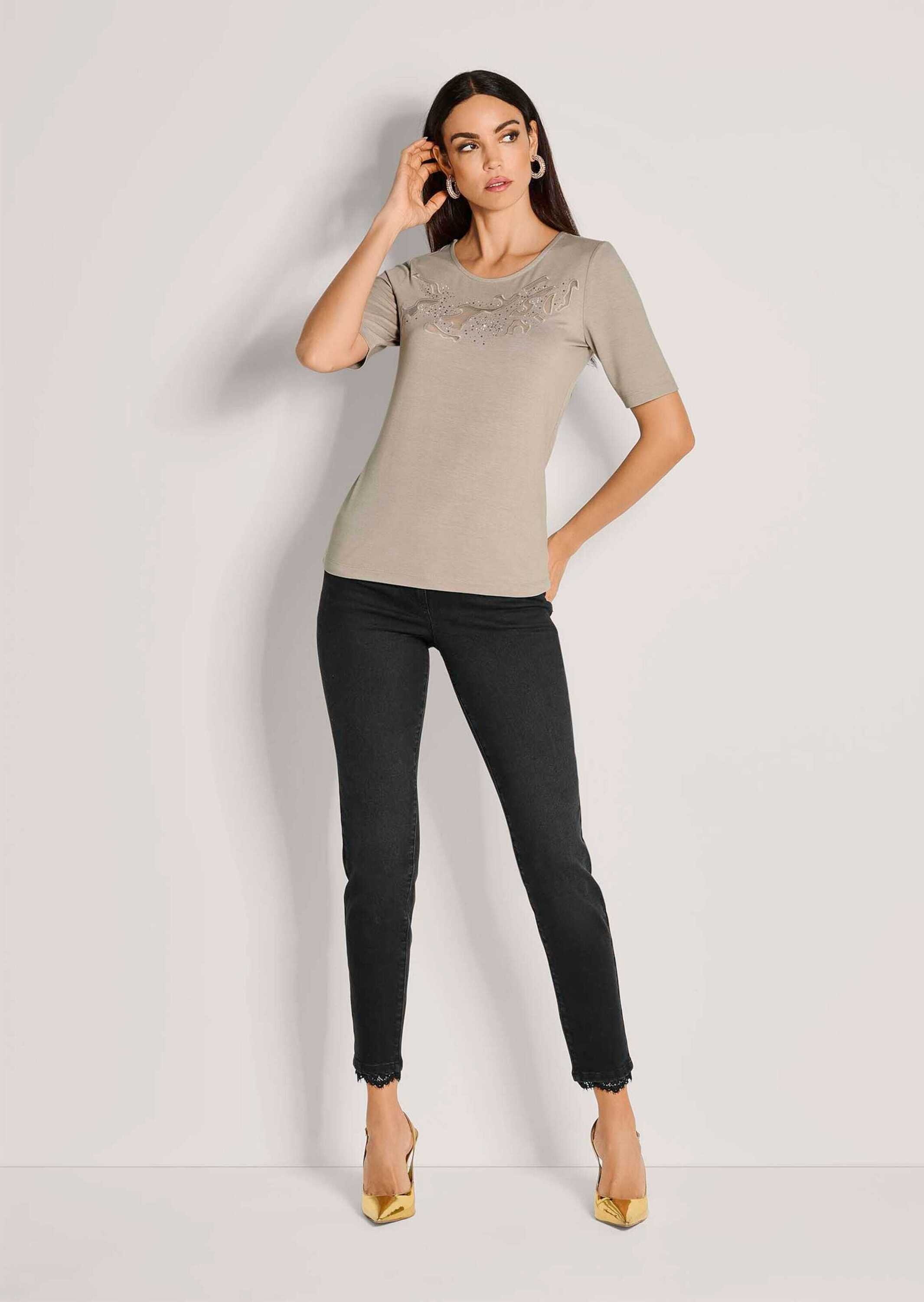 MADELEINE Kurzarmshirt "Shirt Kurzarm-Shirt mit Glanz und Transparenz" günstig online kaufen