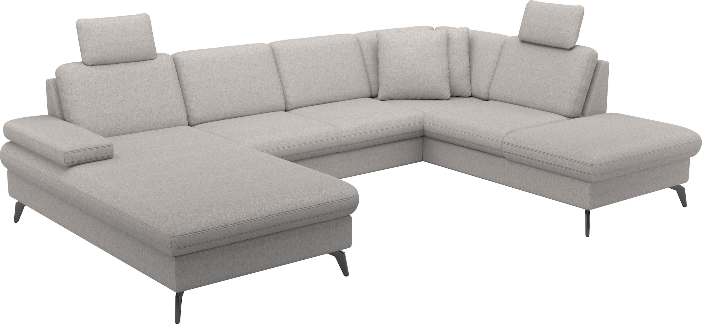 sit&more Wohnlandschaft »Morris Jubi U-Form«, inkl. Armteilfunktion und 1 Zierkissen, wahlweise mit Bettfunktion