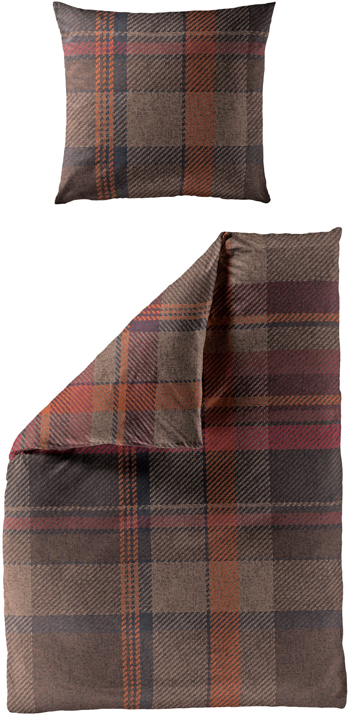 BIERBAUM Bettwäsche "Maxi" 2 Stk. tlg. Renforce, 100 % Baumwolle, pflegelei günstig online kaufen