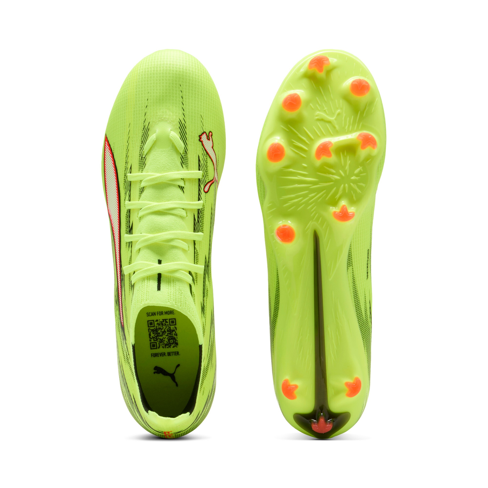 Puma Chaussures De Football Ultra 6 Match Fg/ag Yellow Alert / PUMA Black / PUMA Silver / Glowing Red EU 44 Homme 6