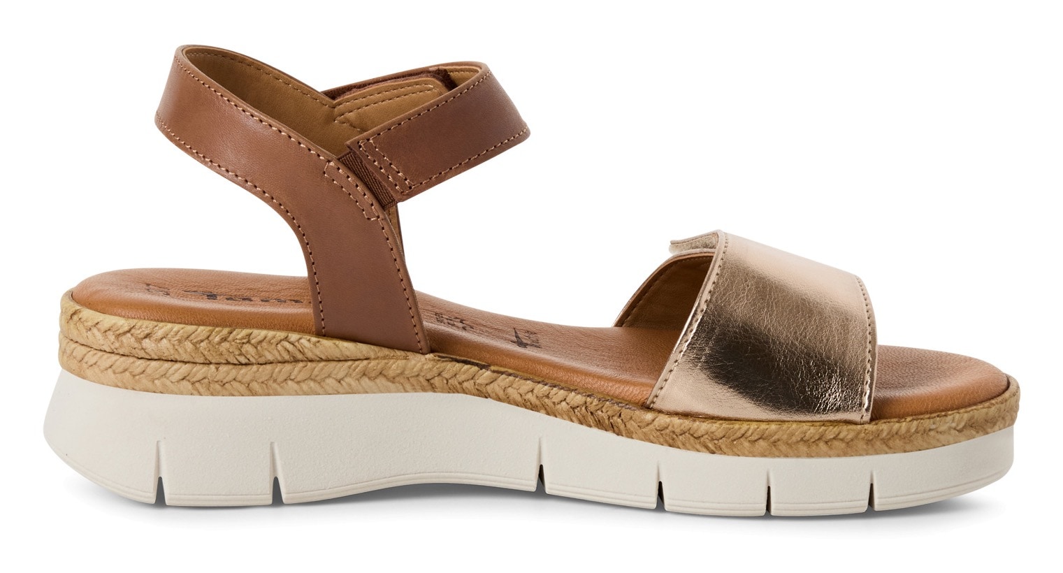 Tamaris Keilsandalette, Riemchensandale, Sommerschuh mit verstellbaren Klettverschlüssen