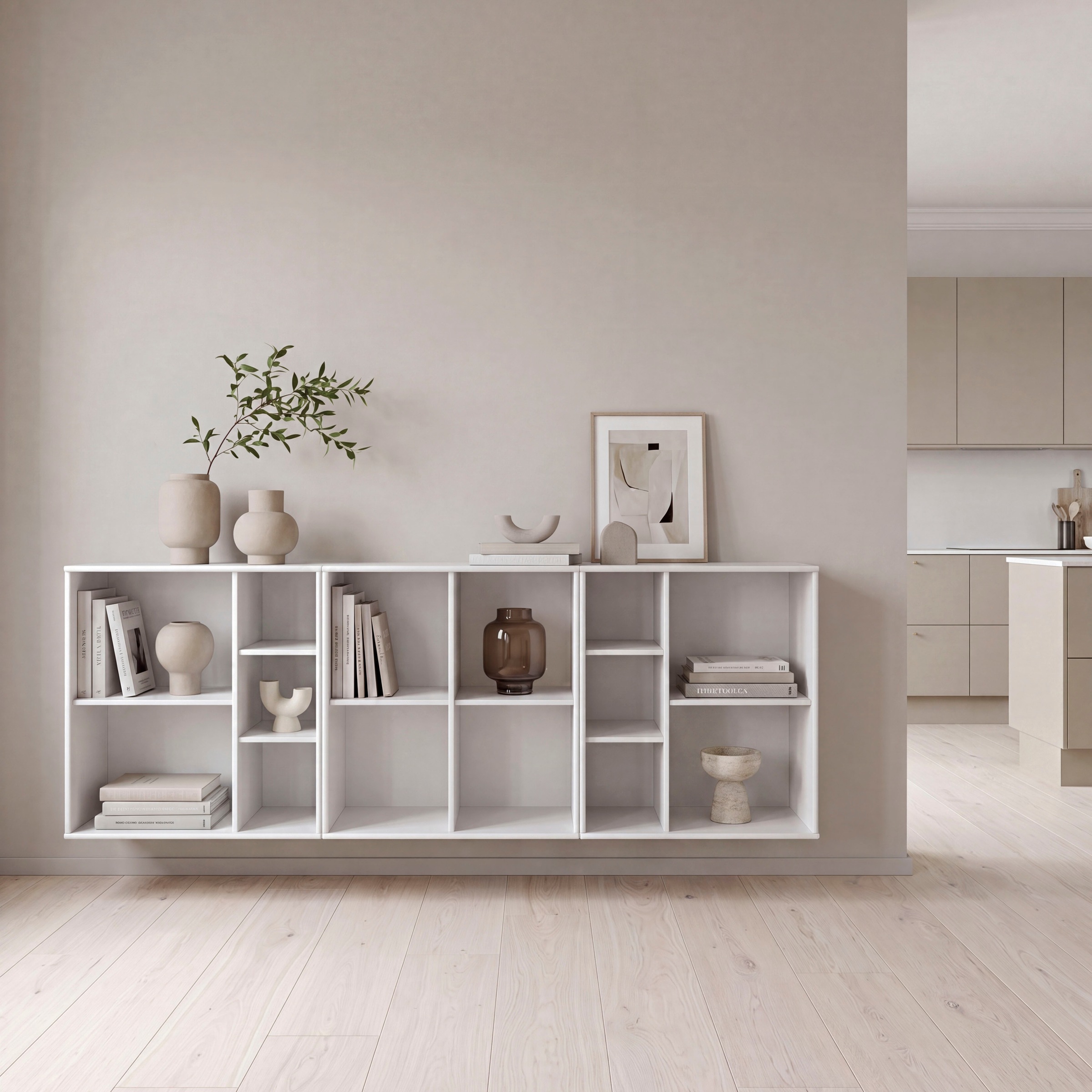 Hammel Furniture Bücherregal »Mistral Kubus« Kombination aus 3 Modulen, Breite 207cm