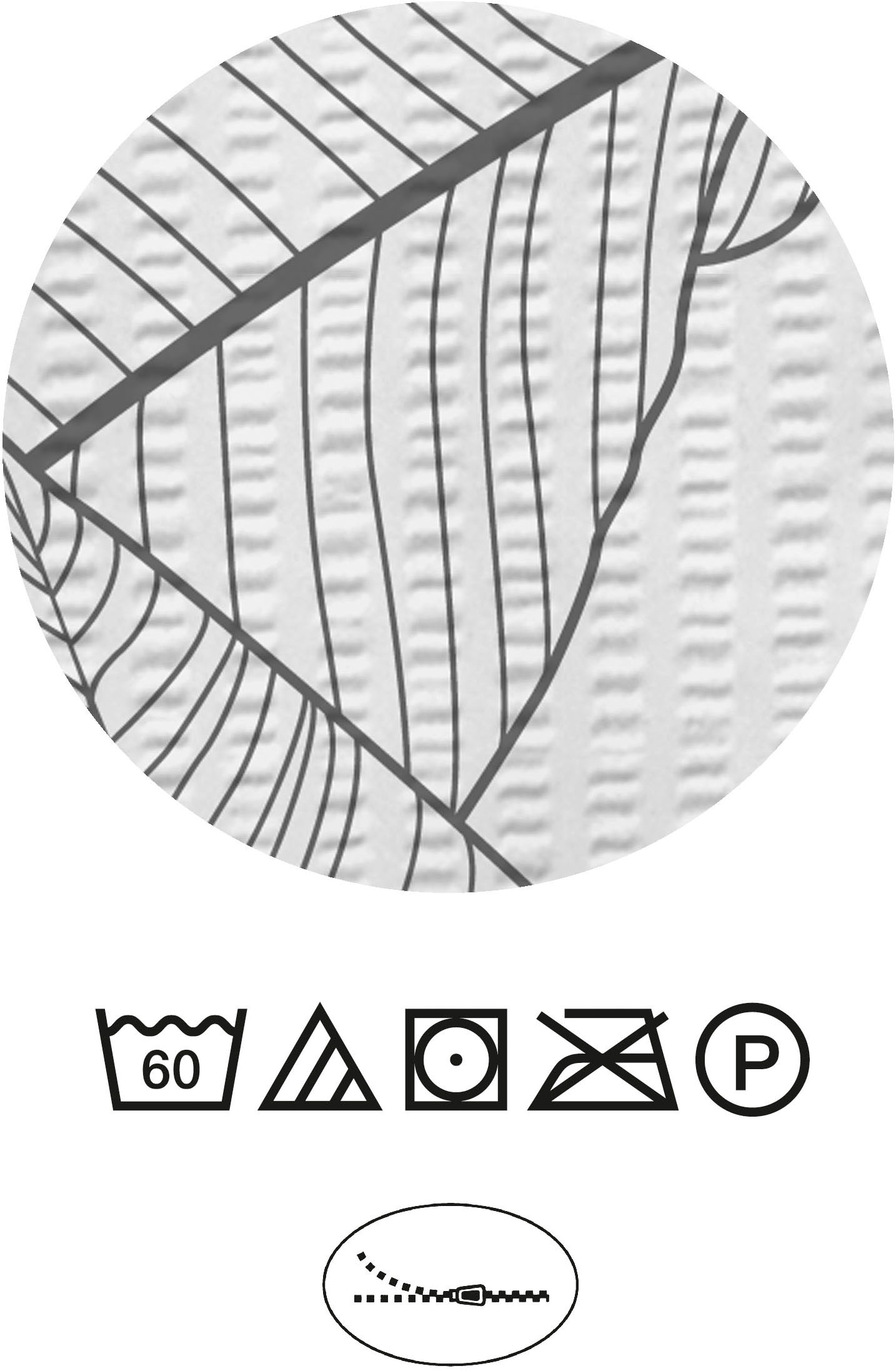 Castell - Markenbettwäsche Bettwäsche »260997« 2 Seersucker, bügelfrei, pflegeleicht, Reißverschluss, ganzjährig
