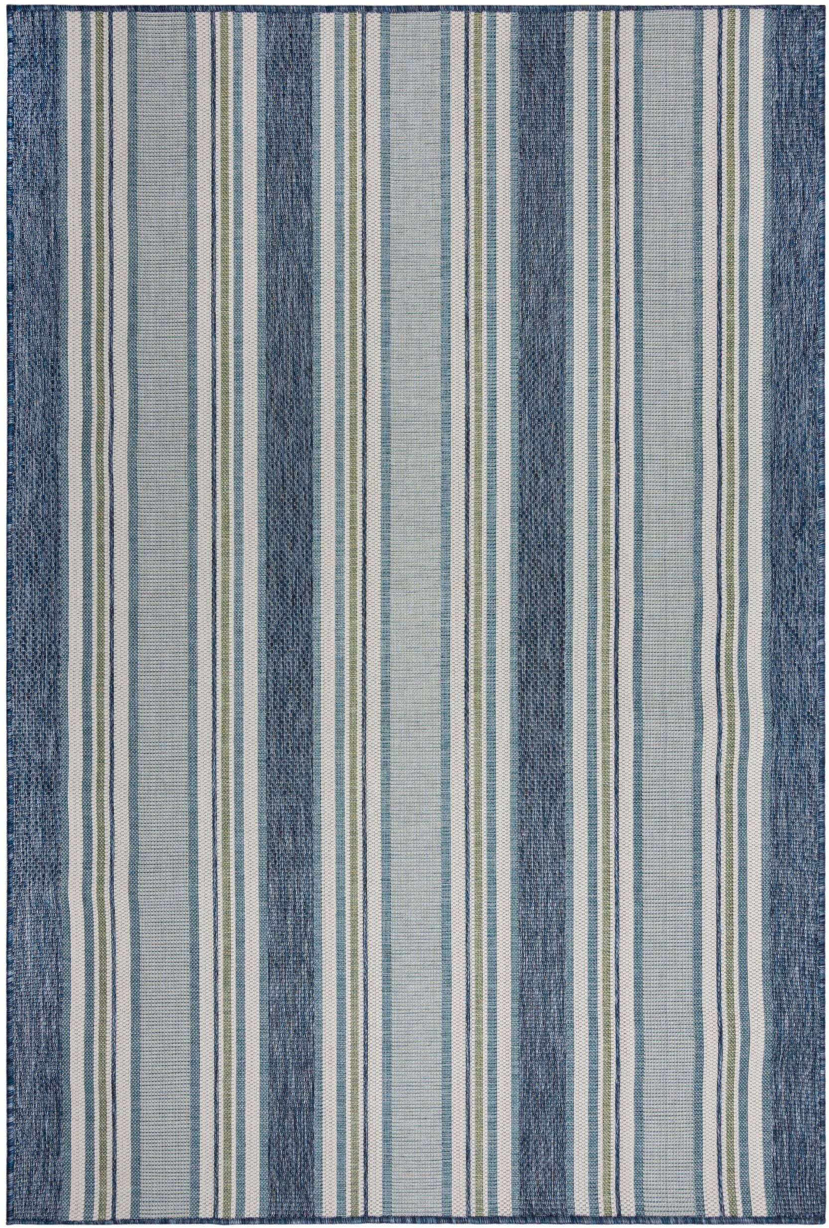 FLAIR RUGS Teppich »Roma Stripe«, rechteckig, 4 mm Höhe, Roma Stripe Indoor Outdoor-Teppichläufer