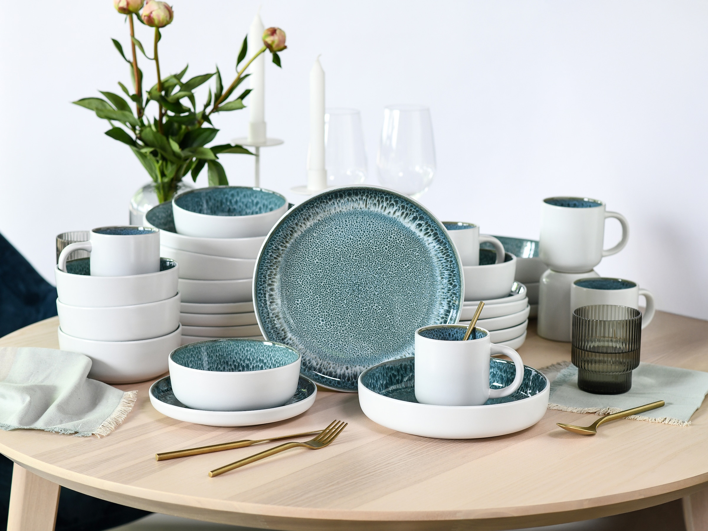 my home Kombiservice "modernes Geschirr-Set, Service Nydala" hohe Haltbarke günstig online kaufen
