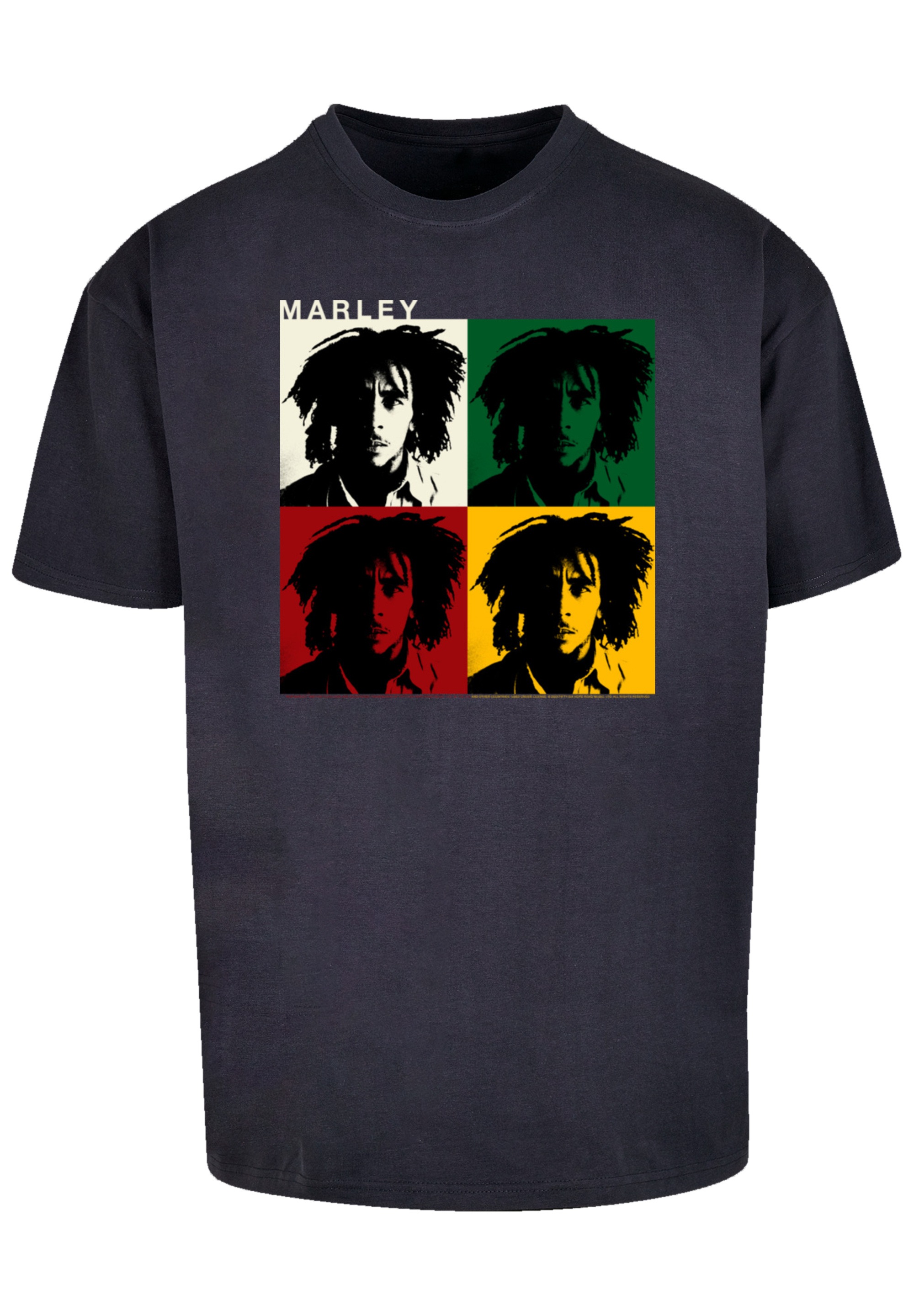 F4NT4STIC T-Shirt »Bob Marley Colour Blocks«, Premium Qualität