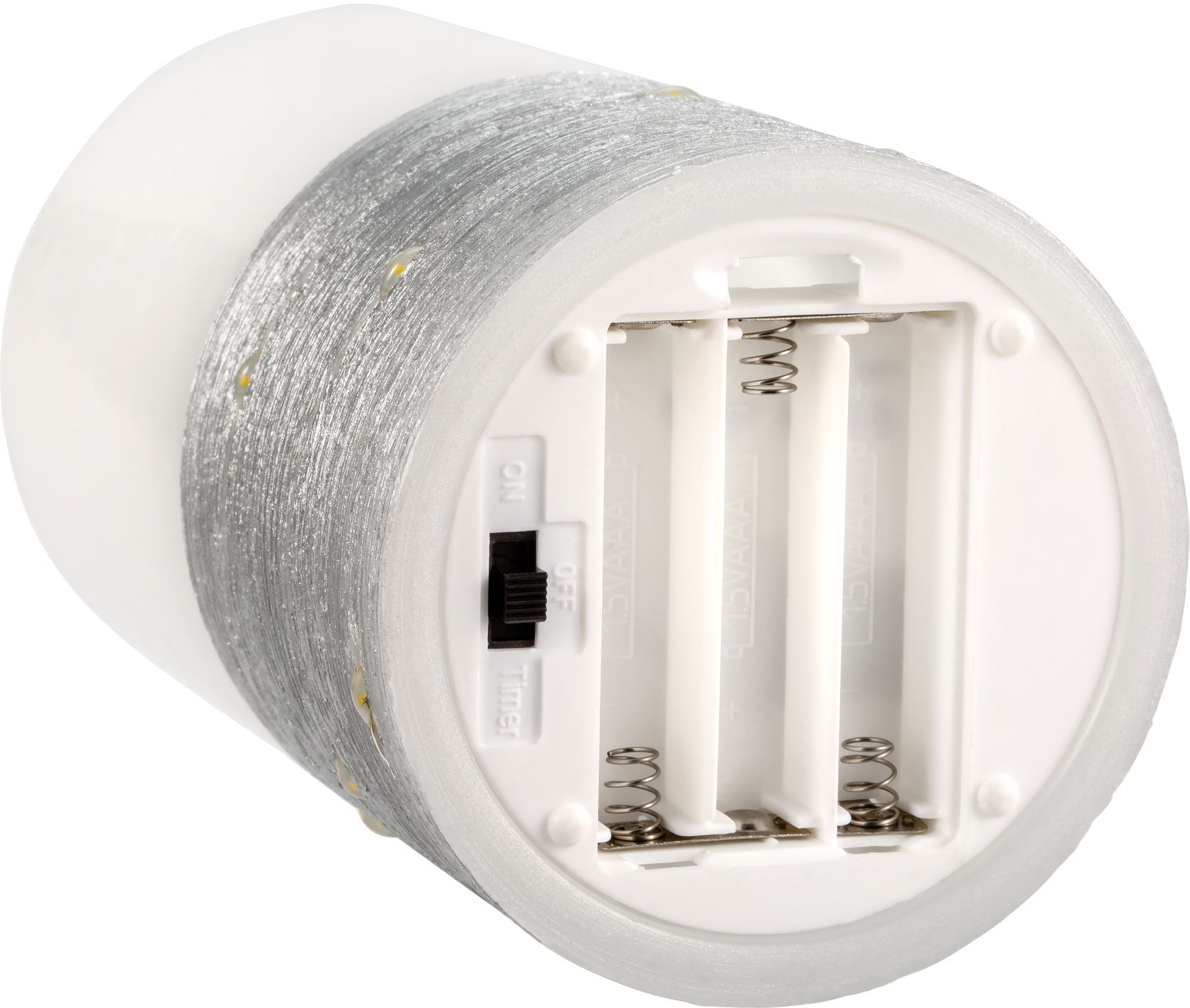 Pauleen LED Dekolicht »LED-Kerze Fairy Lights, 2er Set«, Wachskerze, mit Timer, Weiss/Silberfb.
