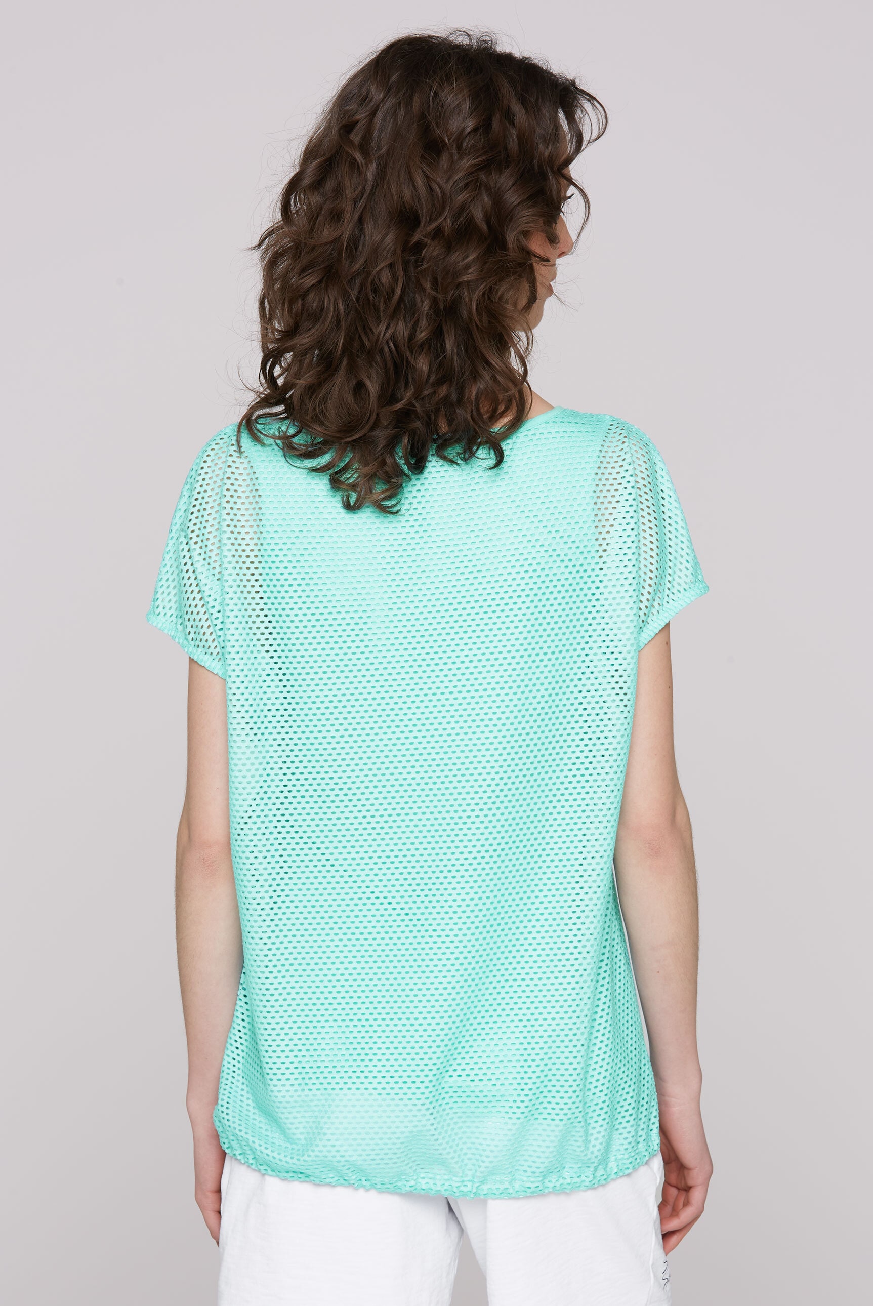 SOCCX 2-in-1-Shirt, mit Bindeband am Saum