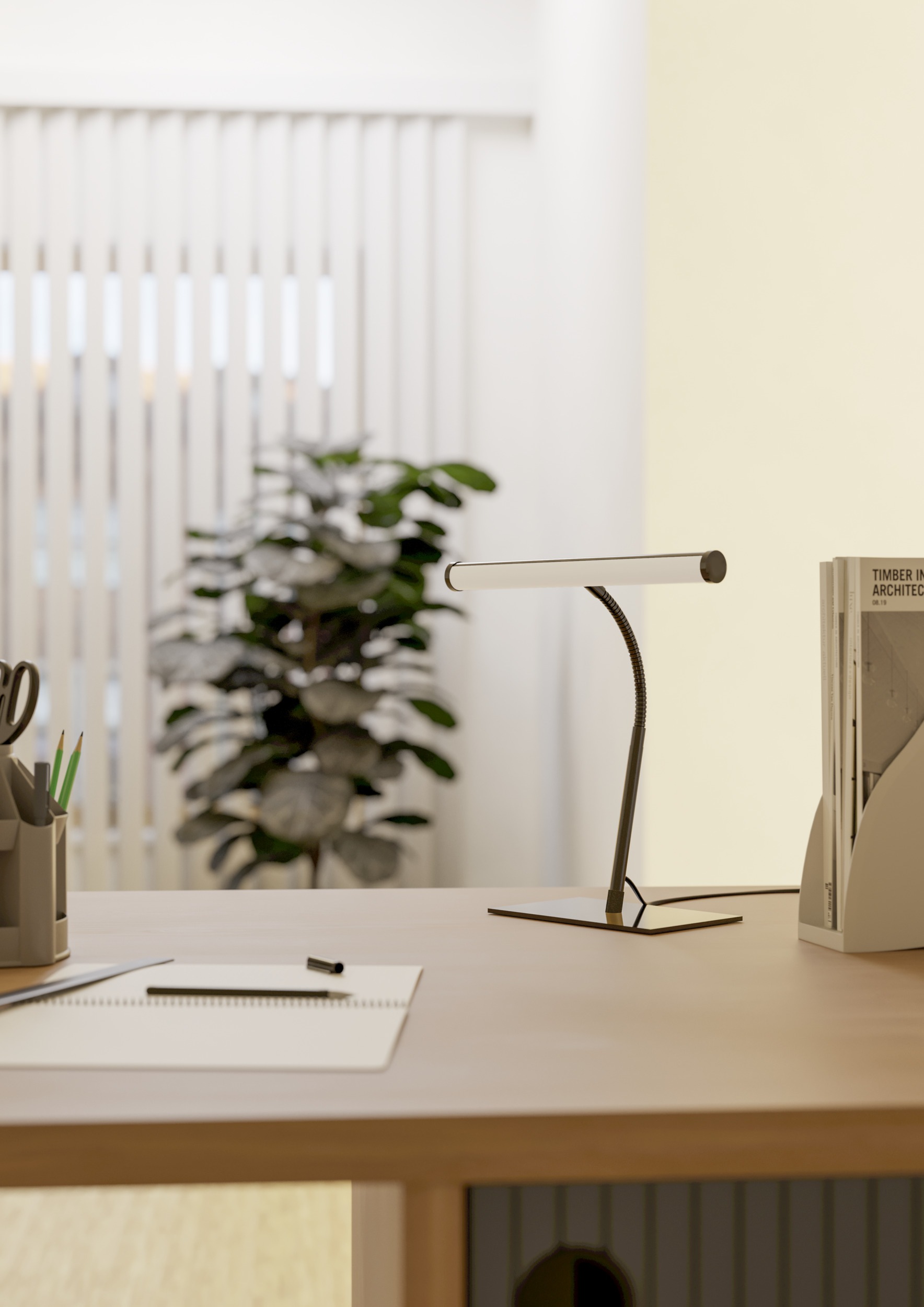 EGLO Tischleuchte »RICCIONE Tischlampe - Stahl, Alu - LED - 1X5W - IP20« LED-Modul 1 Stk. Kaltweiß | Neutralweiß | Warmweiß Nachttischlampe, Schreibtischleuchte, Leselampe, L30 x B19 x H39,5 cm