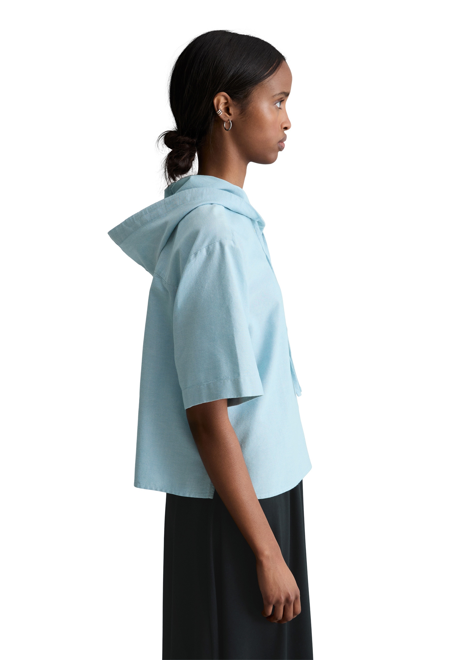 Marc O'Polo DENIM Kurzarmbluse »aus Organic Cotton Oxford«