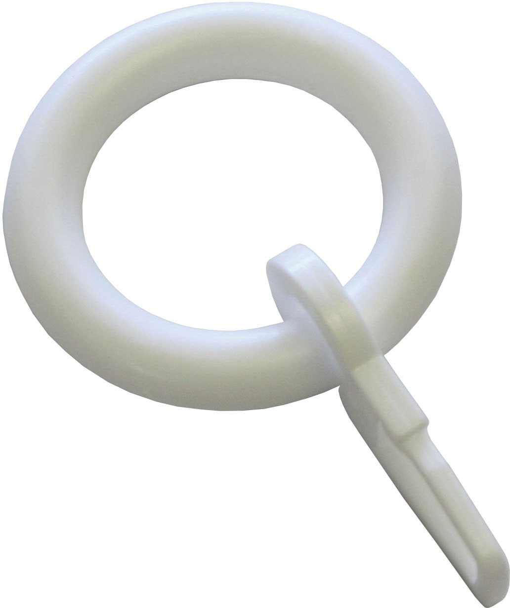 GARDINIA Gardinenring "mit Faltenlegehaken" Serie Vitragestangen/Caféhausst günstig online kaufen