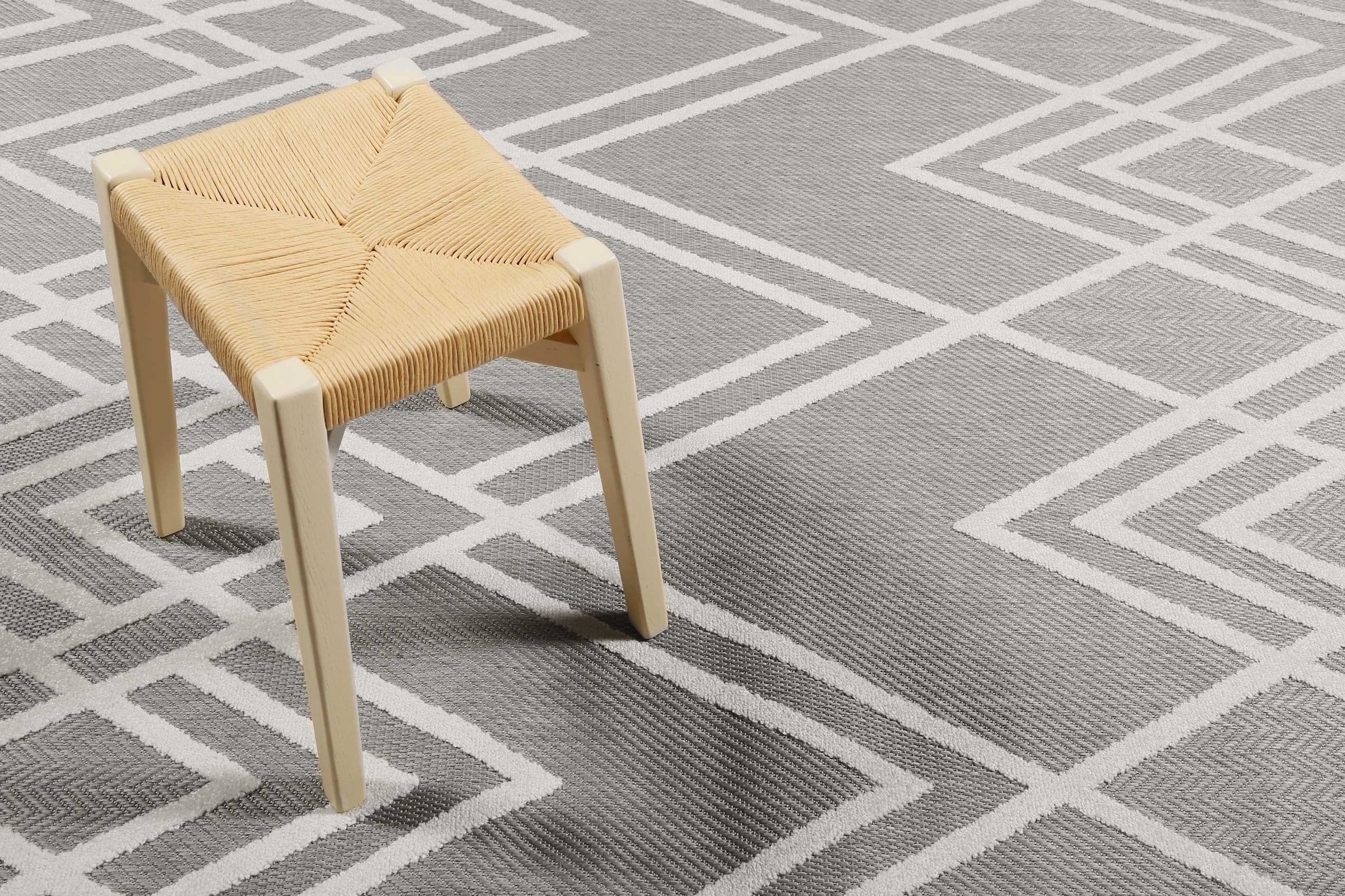 Esprit Outdoorteppich »Rave,  ESP-54228«, rechteckig, 6 mm Höhe, mit Hoch-Tief-Effekt, Rauten-Design, modern, robust, Terrasse, Küche