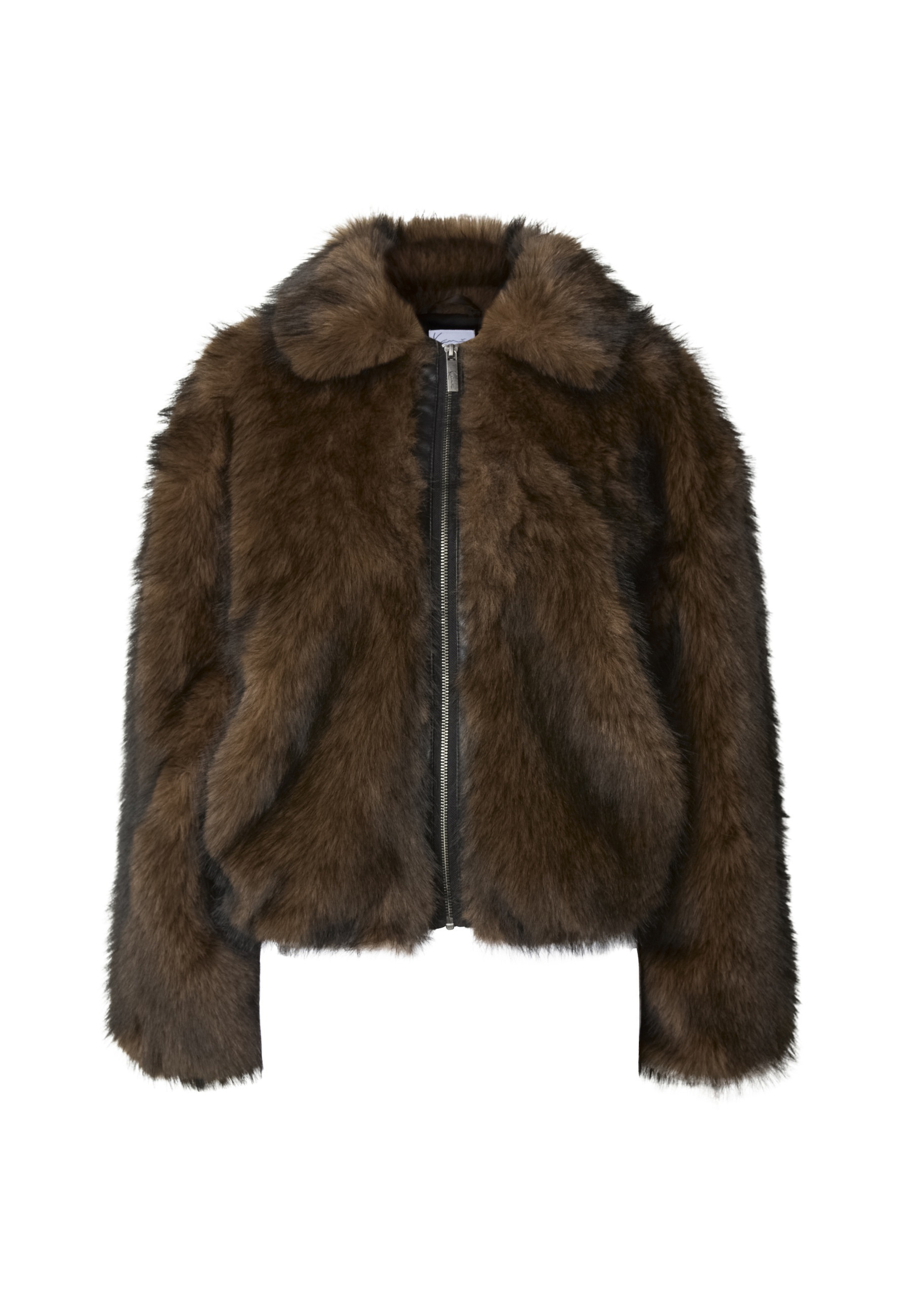 Karl Kani Winterjacke "Karl Kani Metal Signature Faux Fur Jacket" 1 Stk. tlg. ohne Kapuze
