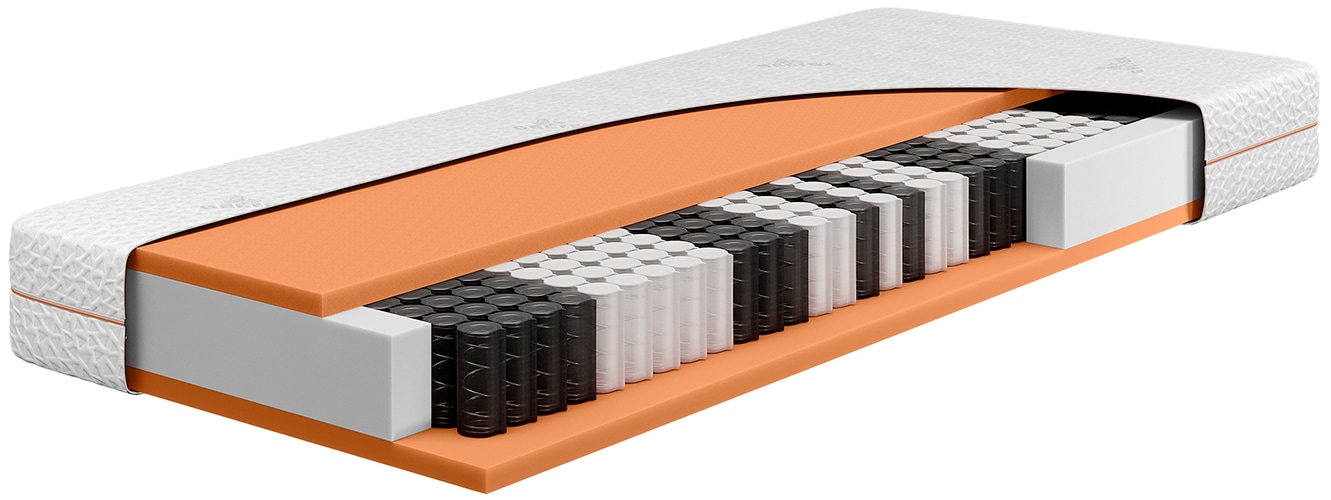 Beka® Taschenfederkernmatratze »Taschenfederkern Matratze GELTEX® Next Classic TFK 200« 20 cm hoch Raumgewicht: 43 kg/m³ 500 Federn 1 Stk. tlg. GELTEX®-Auflage, 20 cm hoch, RG43, verfügbar in H2, H3 & H4, 90x200 cm