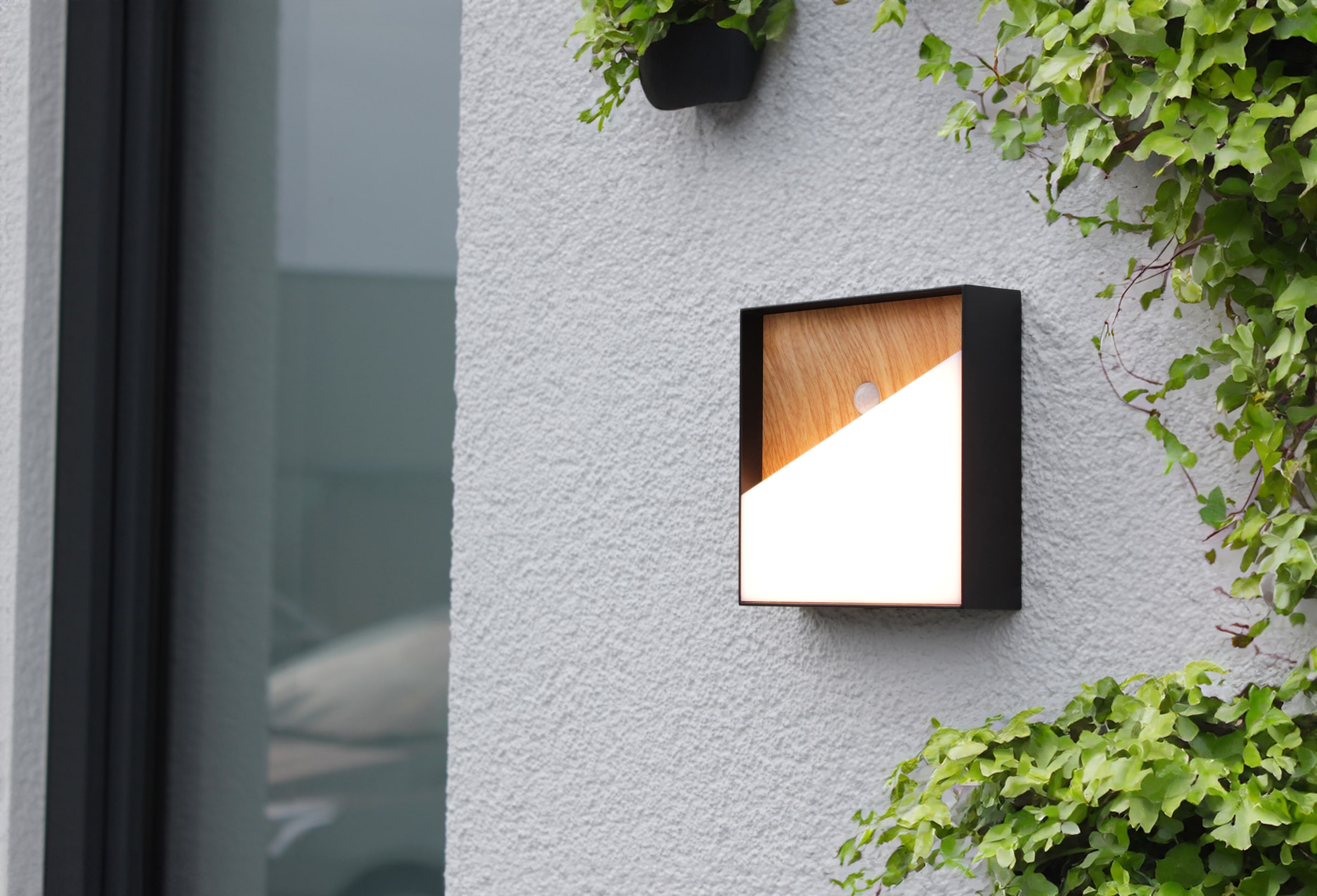 ECO-LIGHT LED Außen-Wandleuchte »LED-Wandleuchte MEG + PIR«, 1 flammig, Leuchtmittel LED-Board | LED fest integriert, Akku-Licht für Innen & Außen