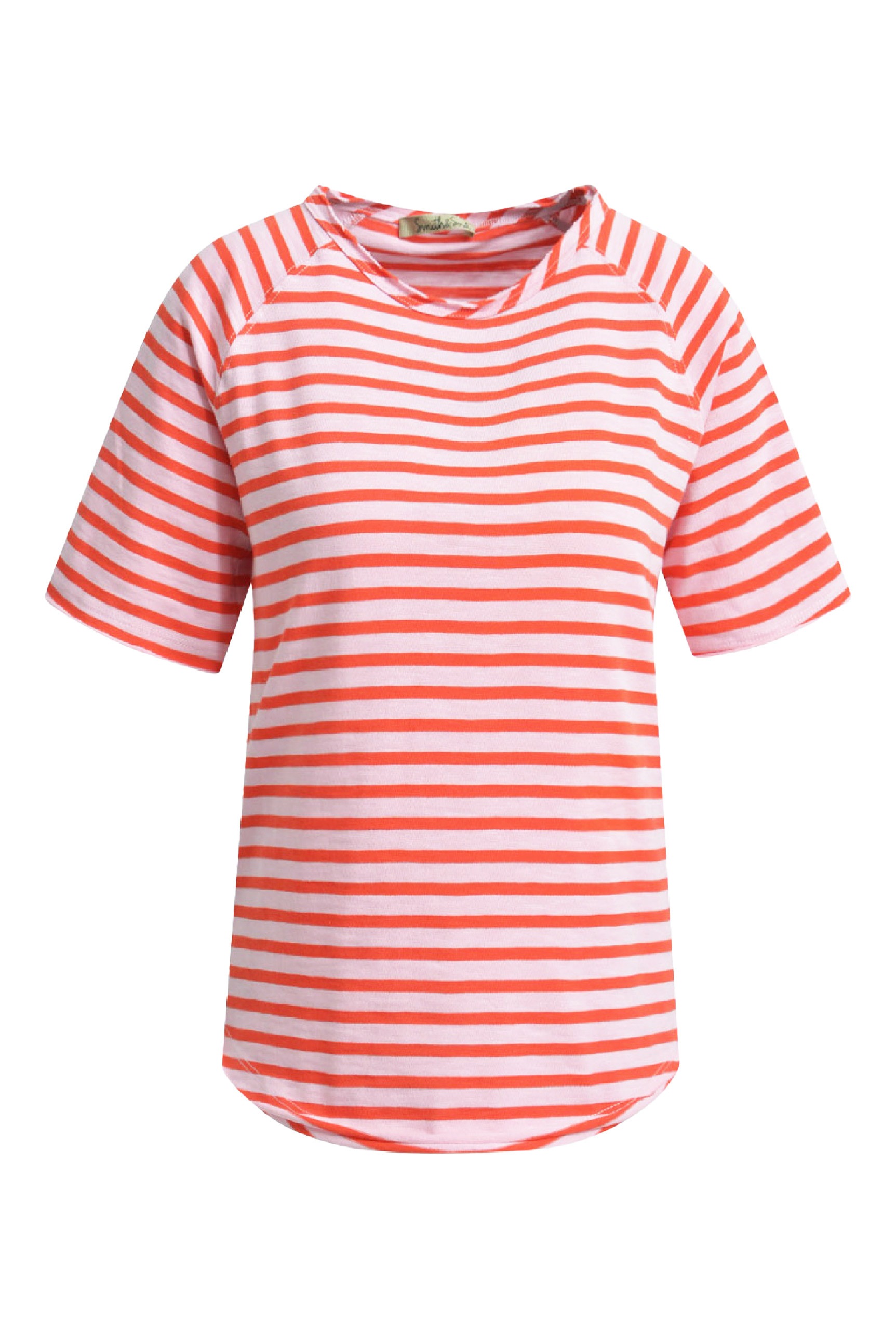 Smith & Soul Rundhalsshirt mit offener Kante am Ausschnitt günstig online kaufen