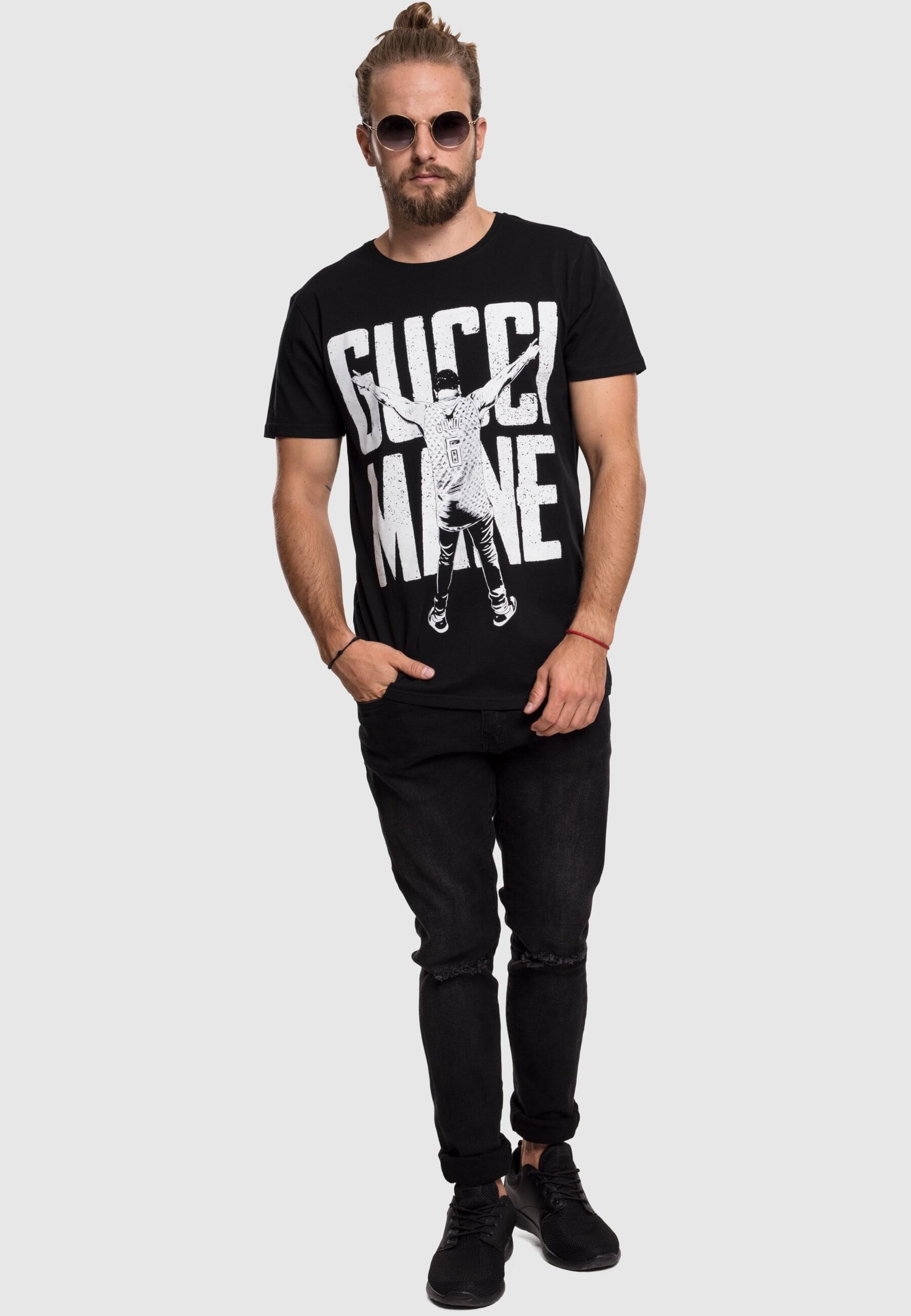 Merchcode Kurzarmshirt »Merchcode Herren Gucci Mane Guwop Stance Tee«, (1 tlg.)