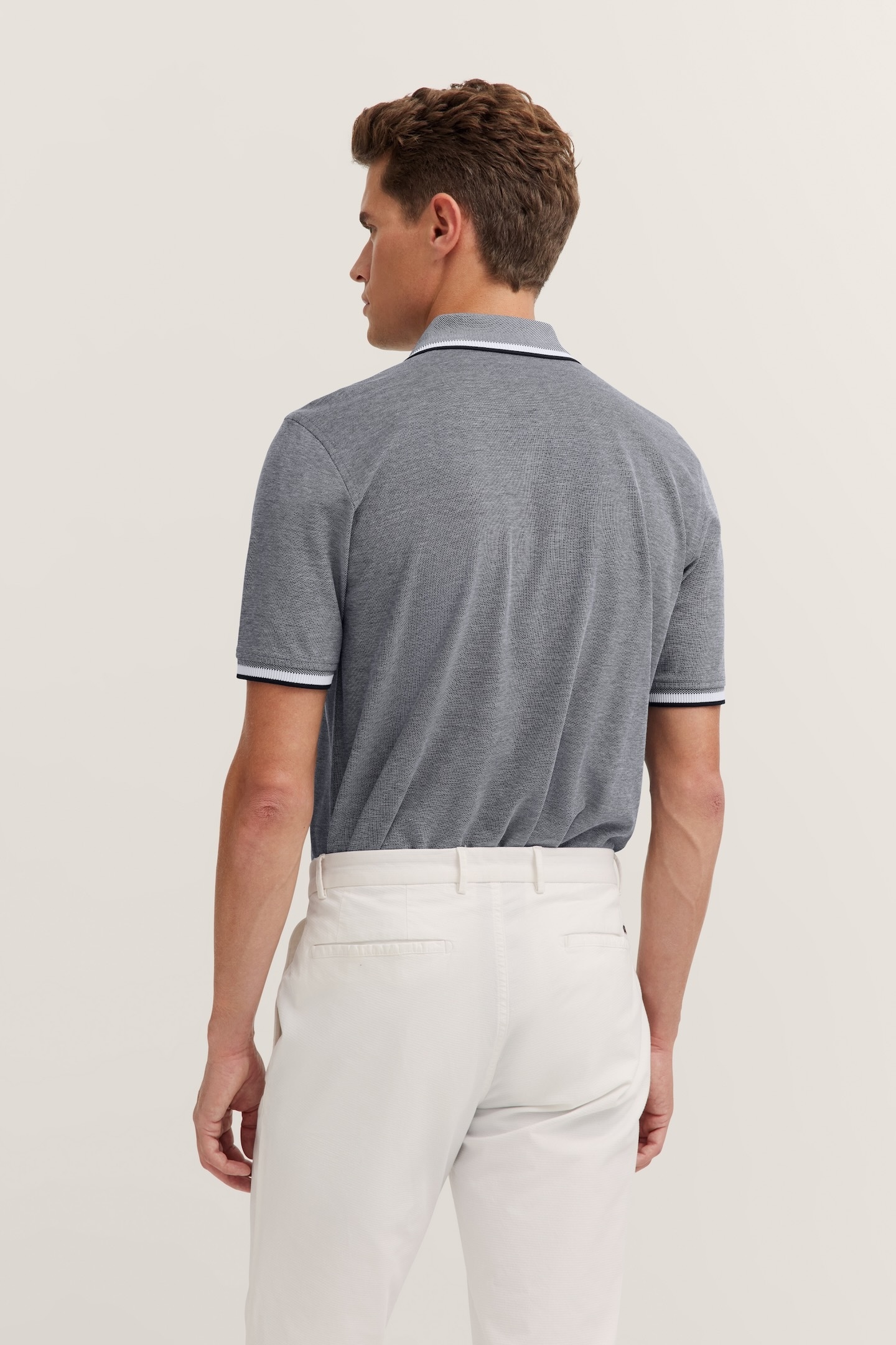 bugatti Poloshirt, aus Baumwolle