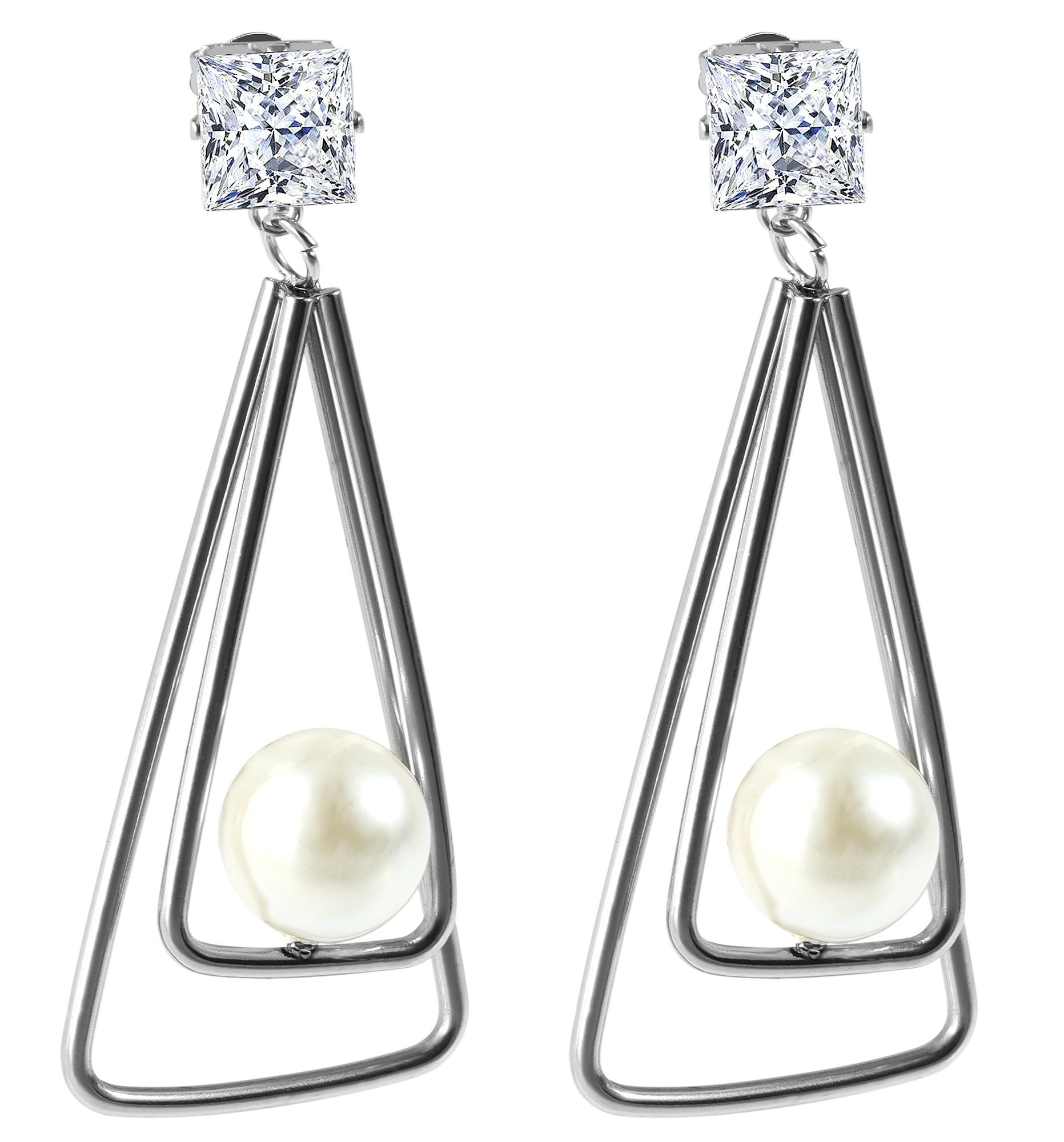Adelia's Women's Hoop Earrings Silver 2