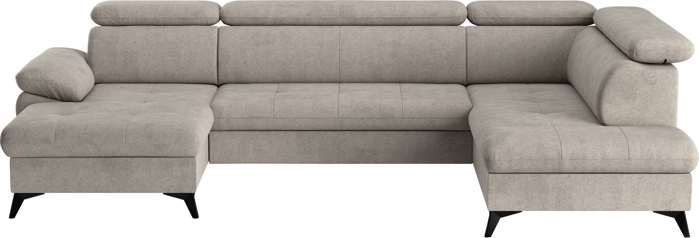COTTA Wohnlandschaft »Hudson U-Form«, mit Kopfteilverstellung, wahlweise mit Bettfunktion & Bettkasten