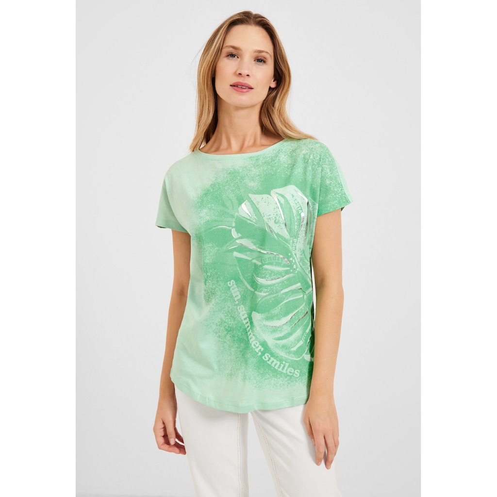 Cecil T-Shirt mit U-Boot-Ausschnitt Cecil T-Shirt mit U-Boot-Ausschnitt