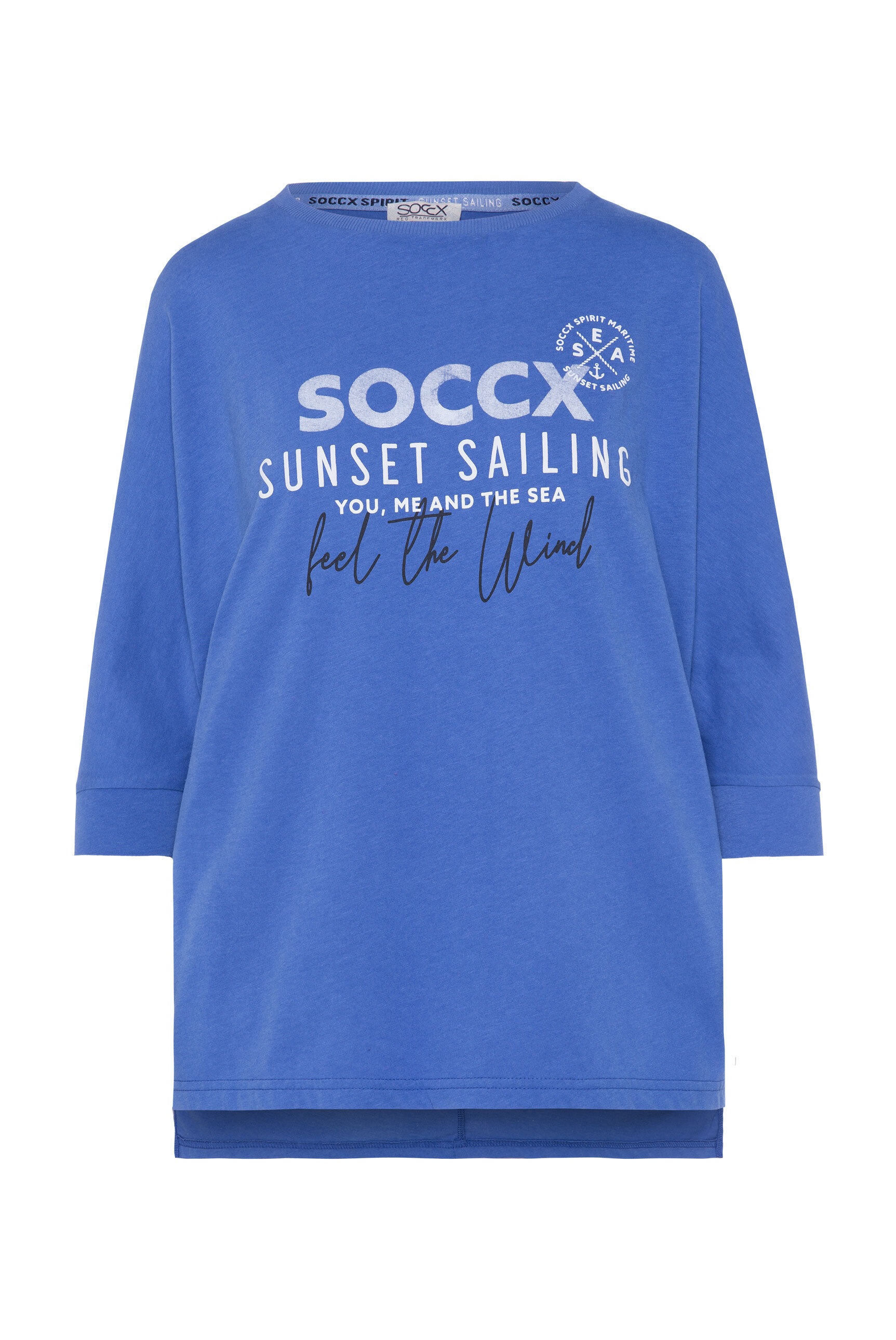 SOCCX 3/4-Arm-Shirt, mit längerer Rückenpartie günstig online kaufen
