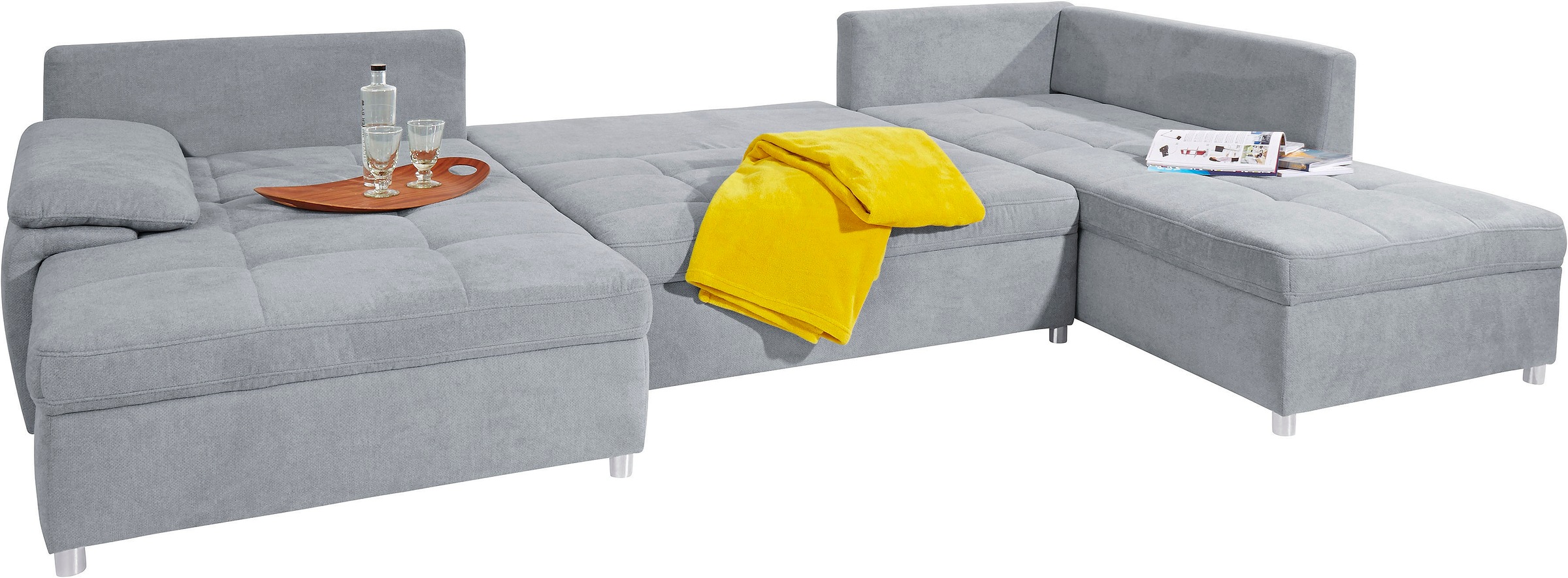 sit&more Wohnlandschaft »Labene U-Form«, wahlweise mit Bettfunktion und Bettkasten