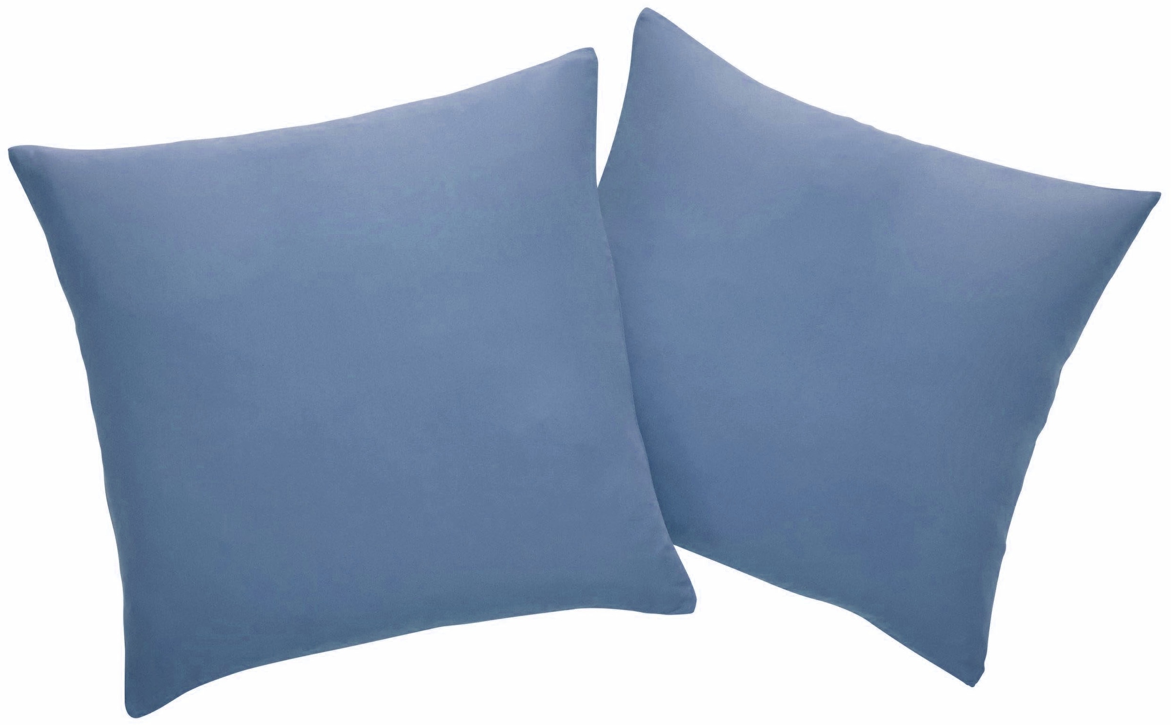 OTTO home Dekokissen "Parry Microfaser" 2-er Set, unifarben, Kissenhüllen ohne Füllung, mit Reißverschluss