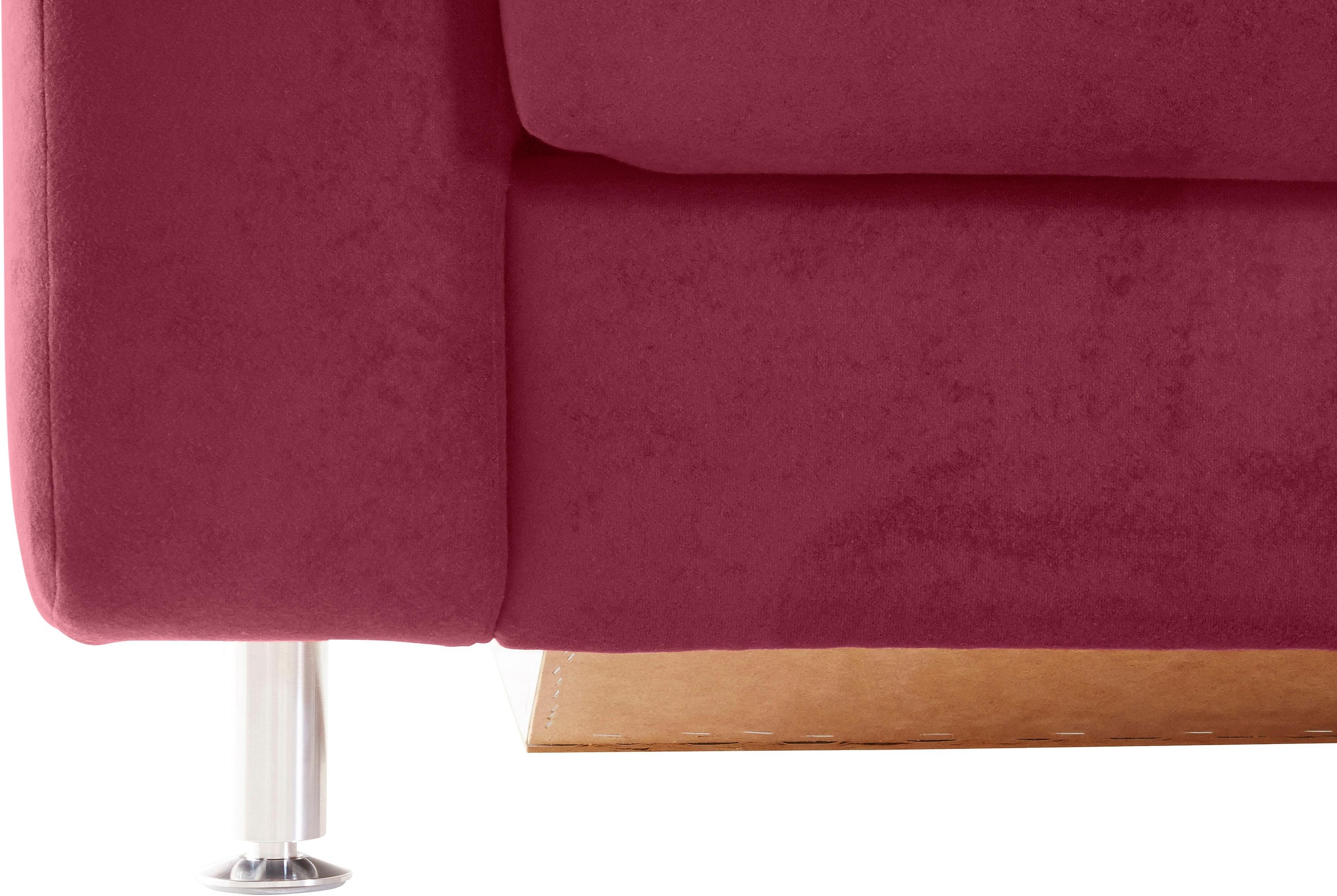 sit&more Ecksofa »Belfort L-Form« wahlweise mit Vorziehsitz und Bettkasten