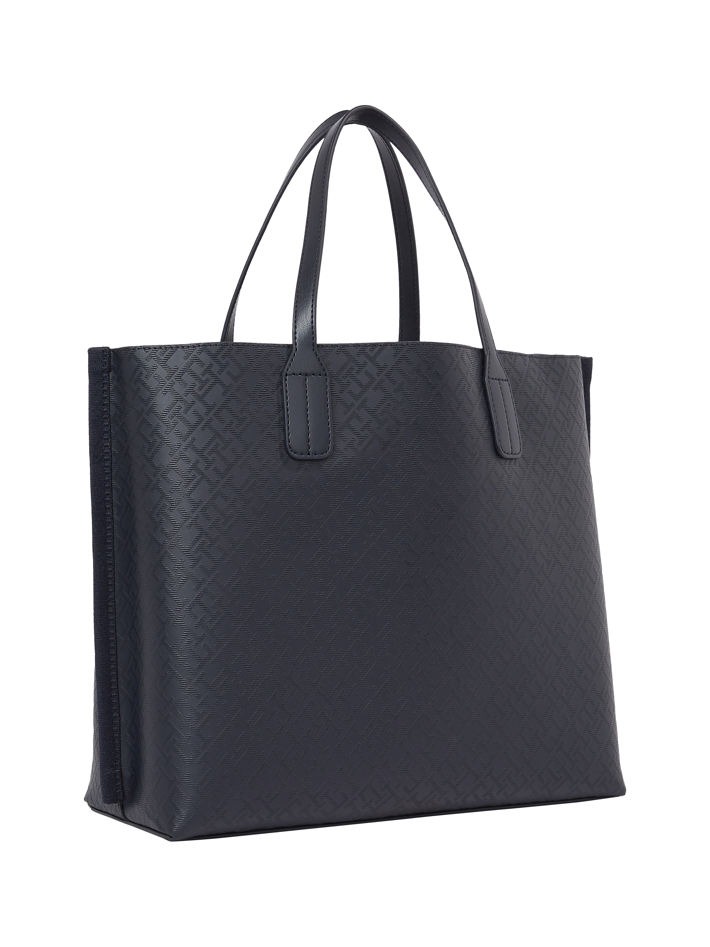 Tommy Hilfiger Henkeltasche »TH DISTINCT SATCHEL MONO«, Damen Umhängetasche mit abnehmbarer Reißverschluss-Außentasche