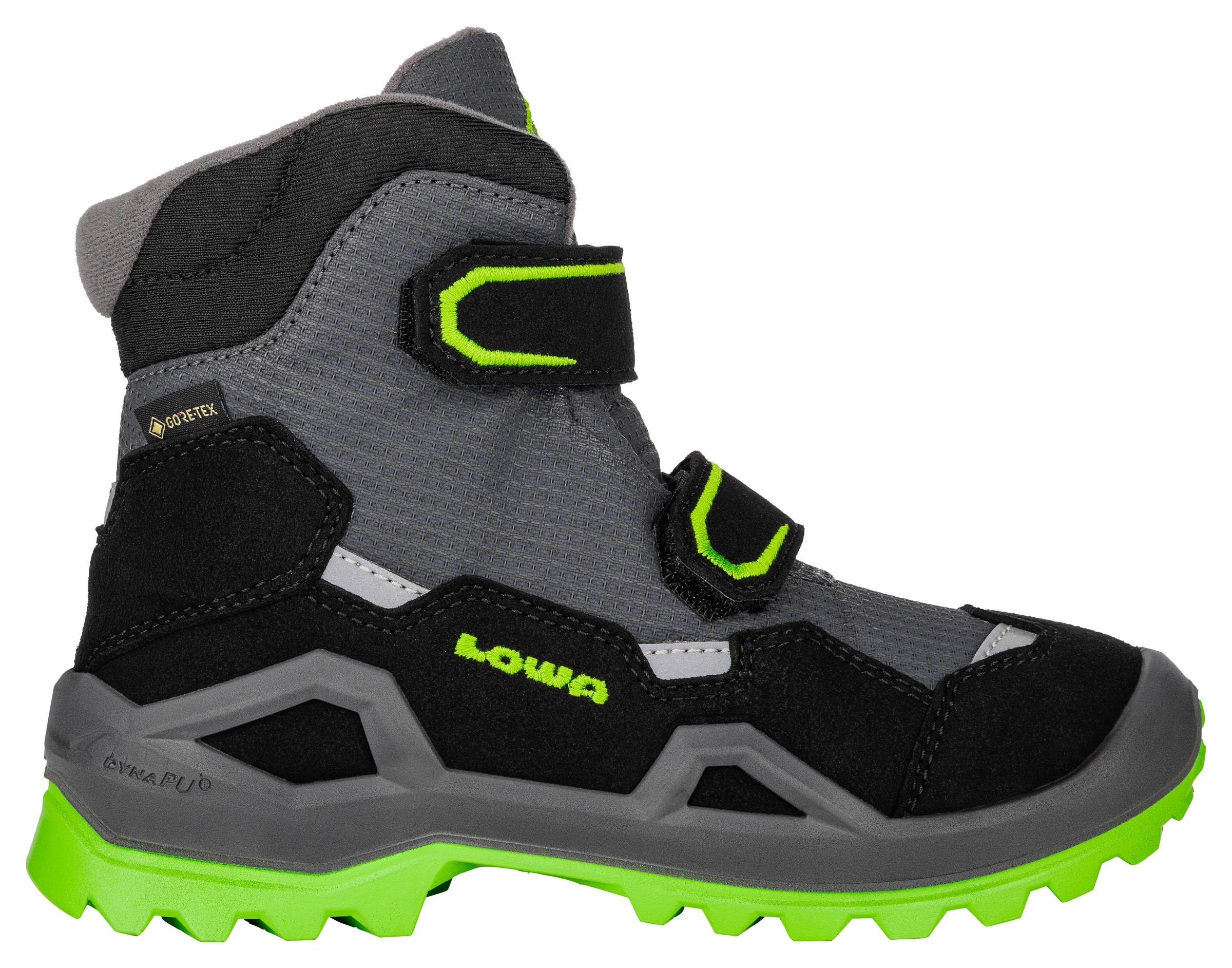Lowa Winterstiefel »MILO EVO GORE-TEX MID JR«, wasserdicht, gefüttert, mit Klettverschluss