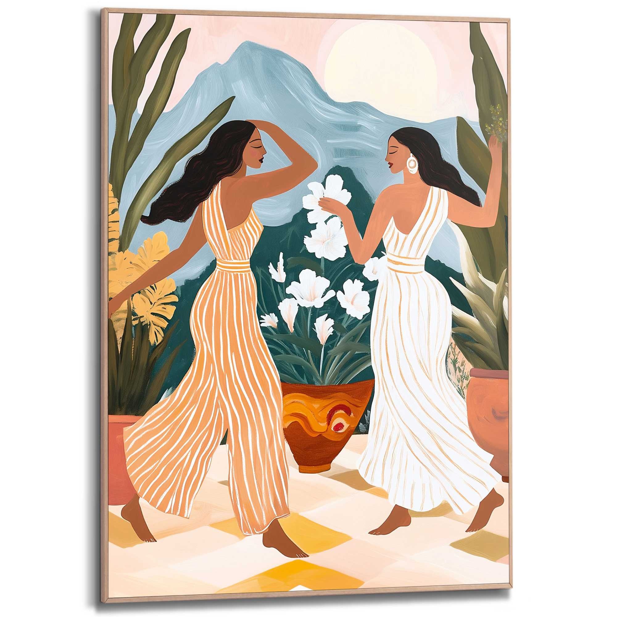 Reinders Poster "Tanzende Damen", Hobbyraum - Mehrfarbig - MDF - Frauen - 5 günstig online kaufen