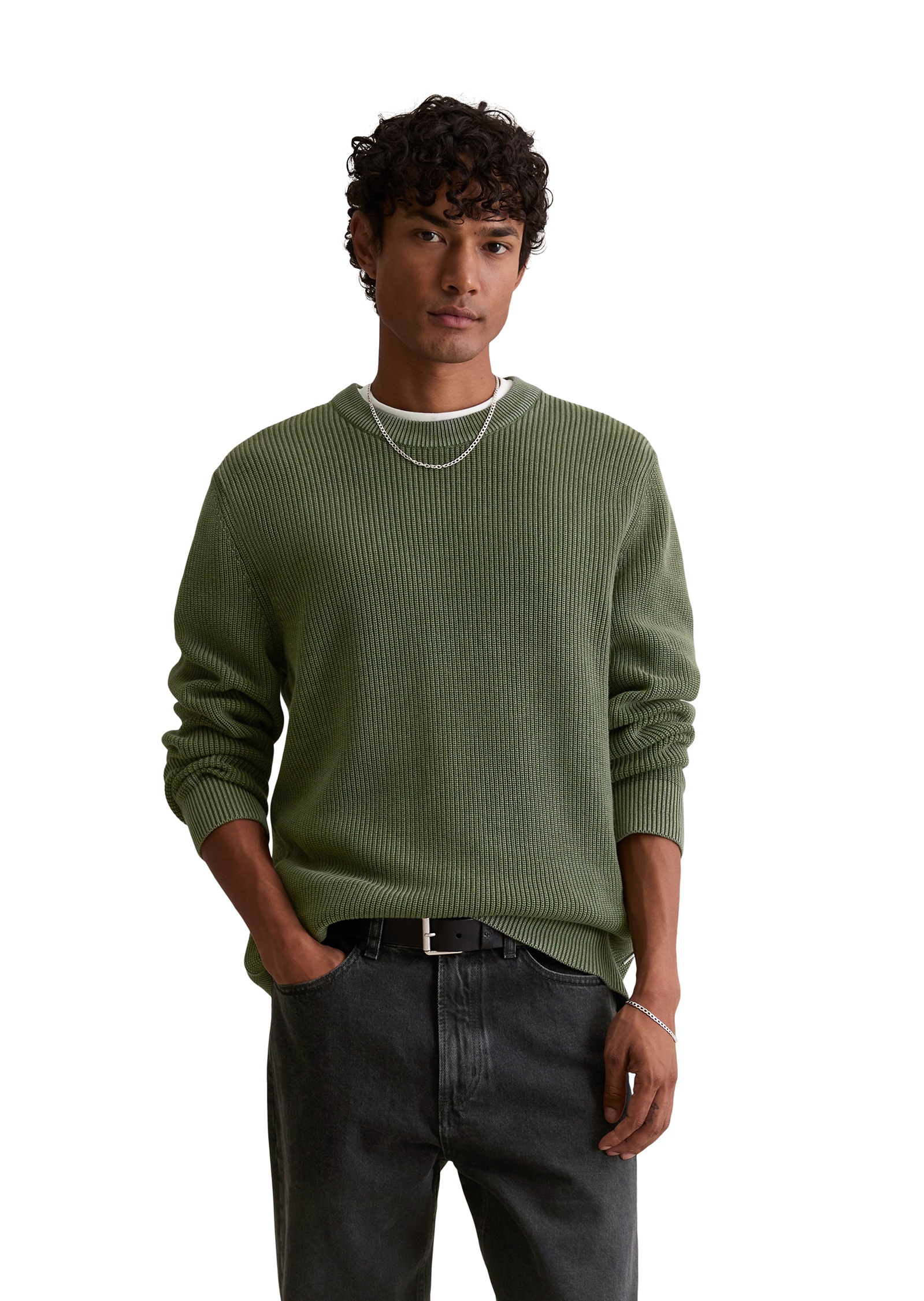 Marc OPolo DENIM Rundhalspullover "mit speziellem Farbeffekt" günstig online kaufen