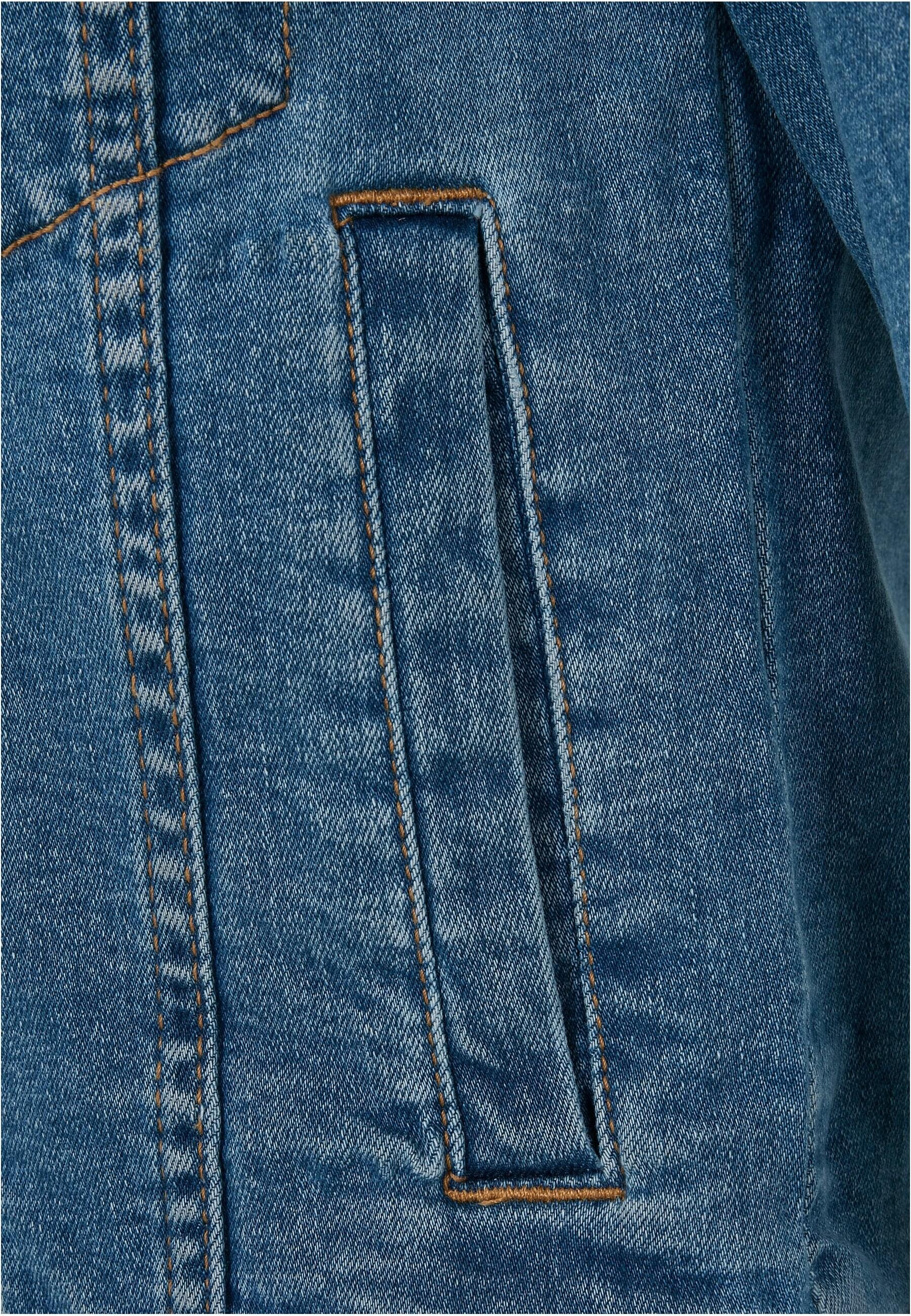 URBAN CLASSICS Jeansjacke »Urban Classics Damen Ladies Organic Denim Jacket« 1 Stk. tlg. ohne Kapuze