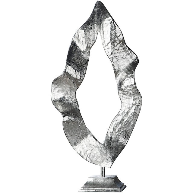 Wohnzimmer »Skulptur BAUR Metall, Höhe 81 | aus GILDE silber«, Flamme, cm, Dekoobjekt bestellen