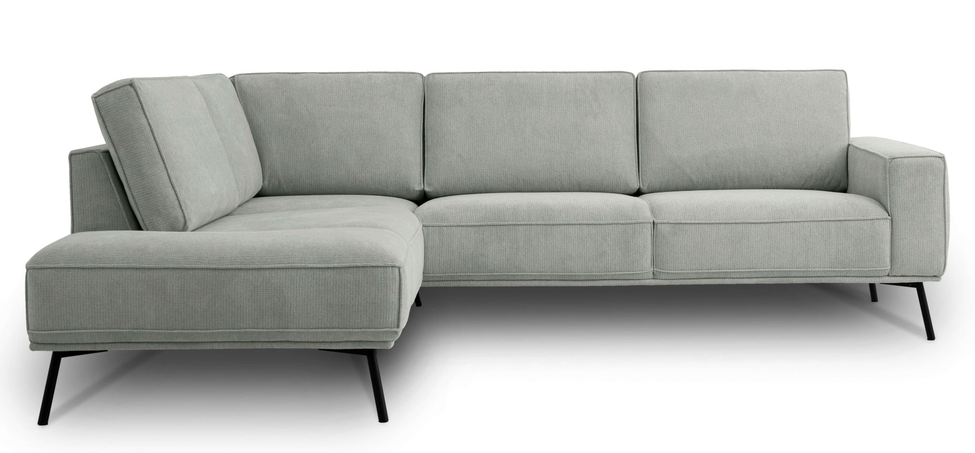 andas Ecksofa »Vosby«, Breite 260 cm, Chenille, mit dekorativer Kedernaht