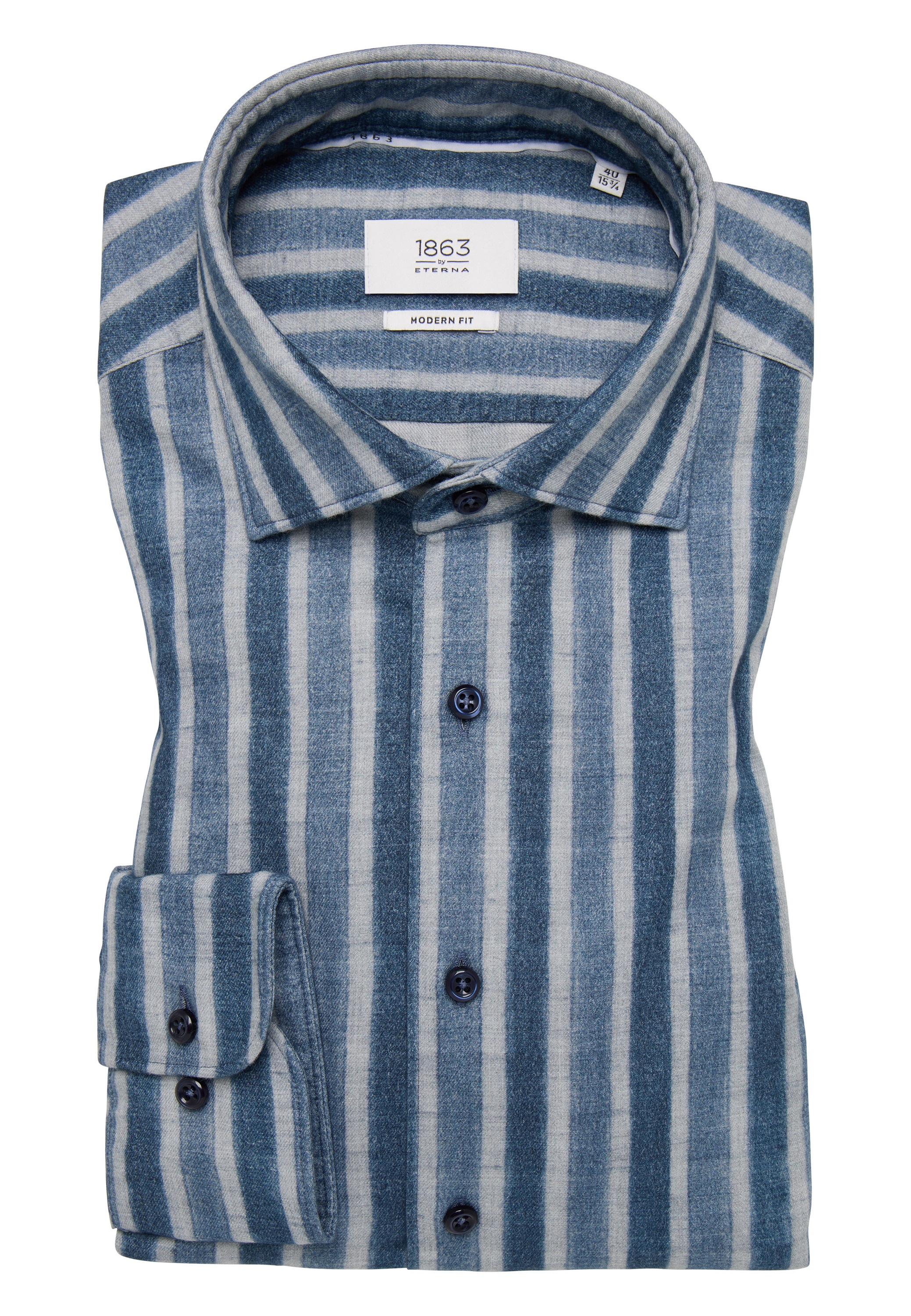 Eterna Langarmhemd »MODERN FIT« EASY IRON (bügelleicht)