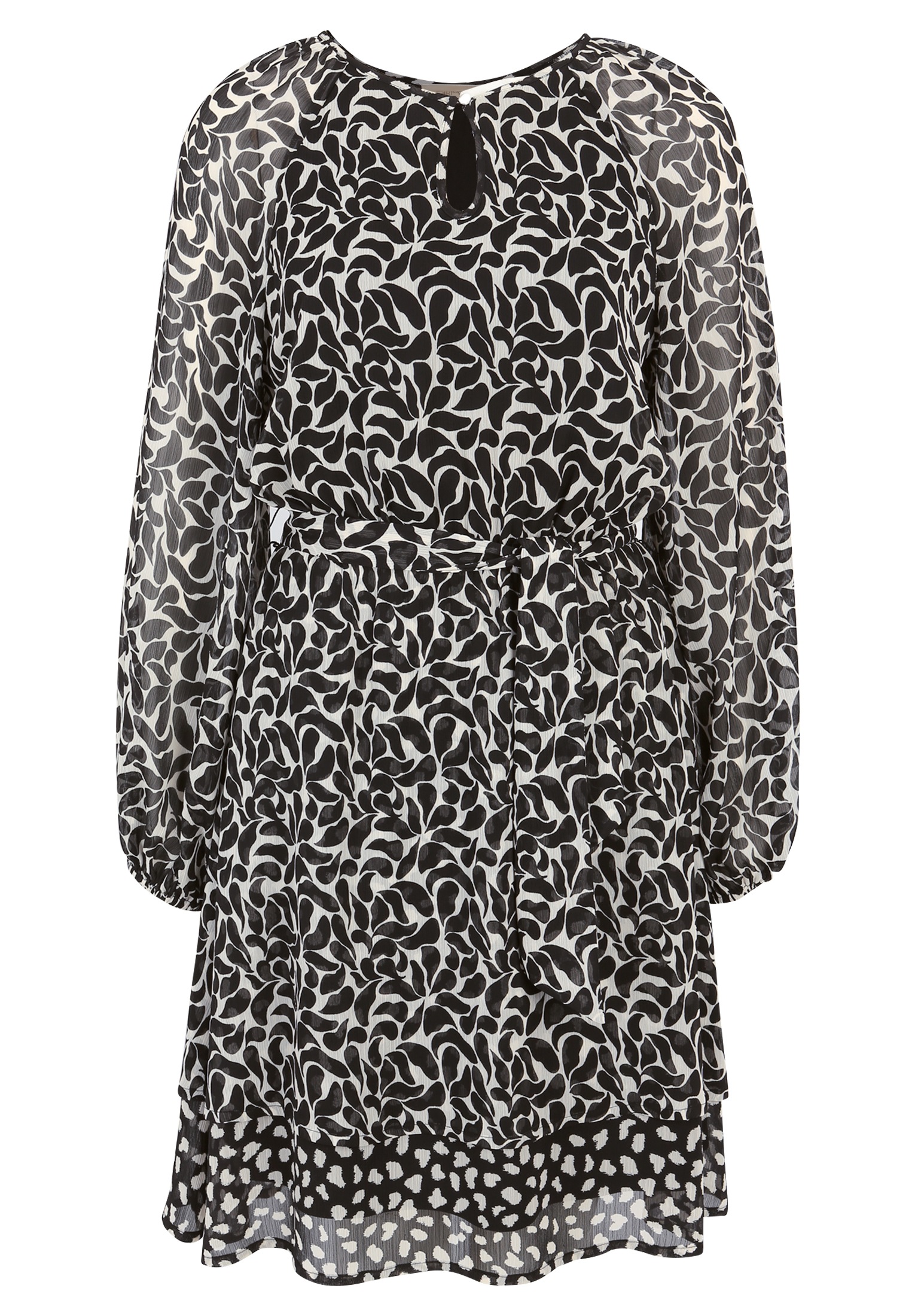 Cartoon Chiffonkleid "Damen mit Muster" Ohne Tasche Design günstig online kaufen