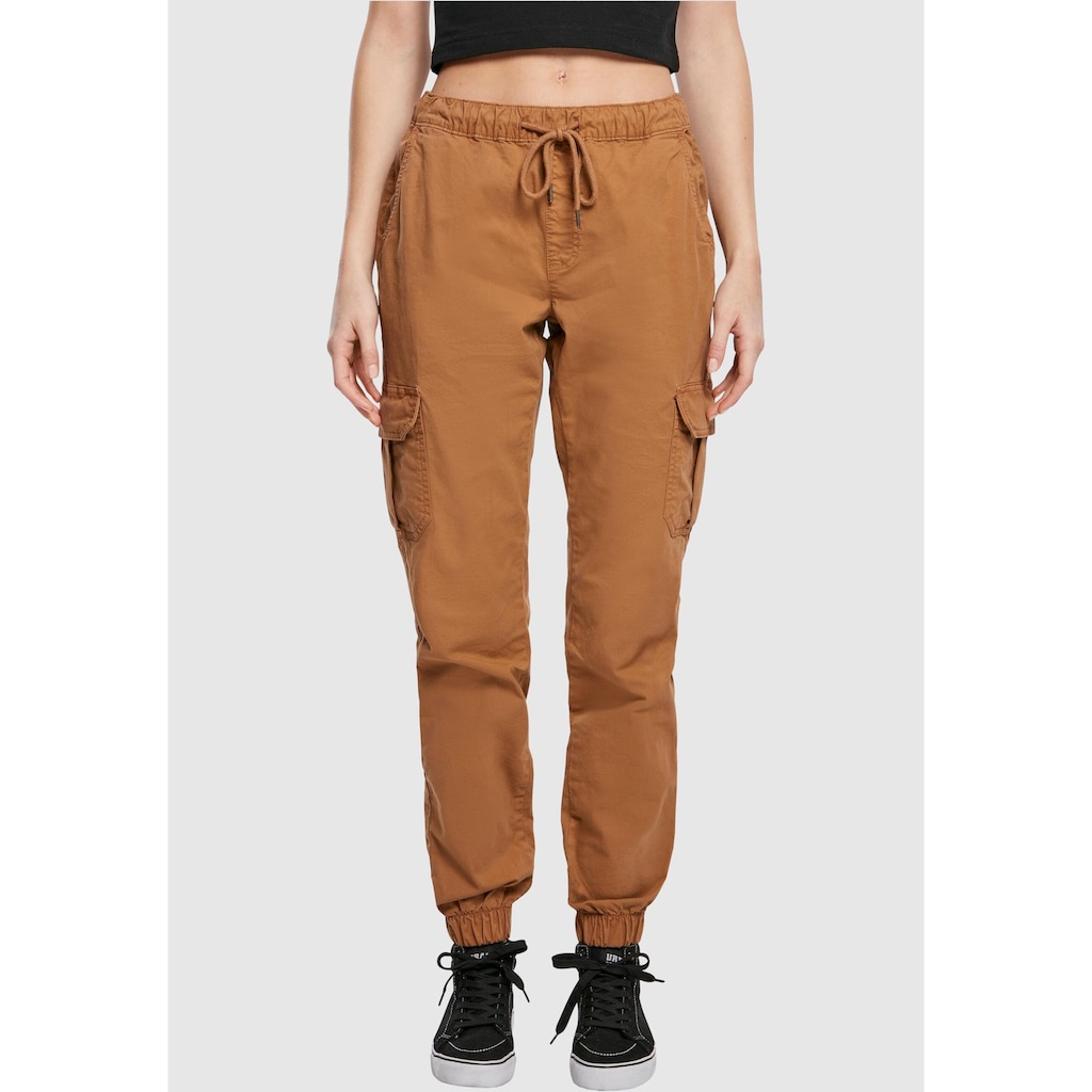 URBAN CLASSICS Cargohose »Urban Classics Damen Ladies High Waist Cargo Jogging Pants«, (1 tlg.)