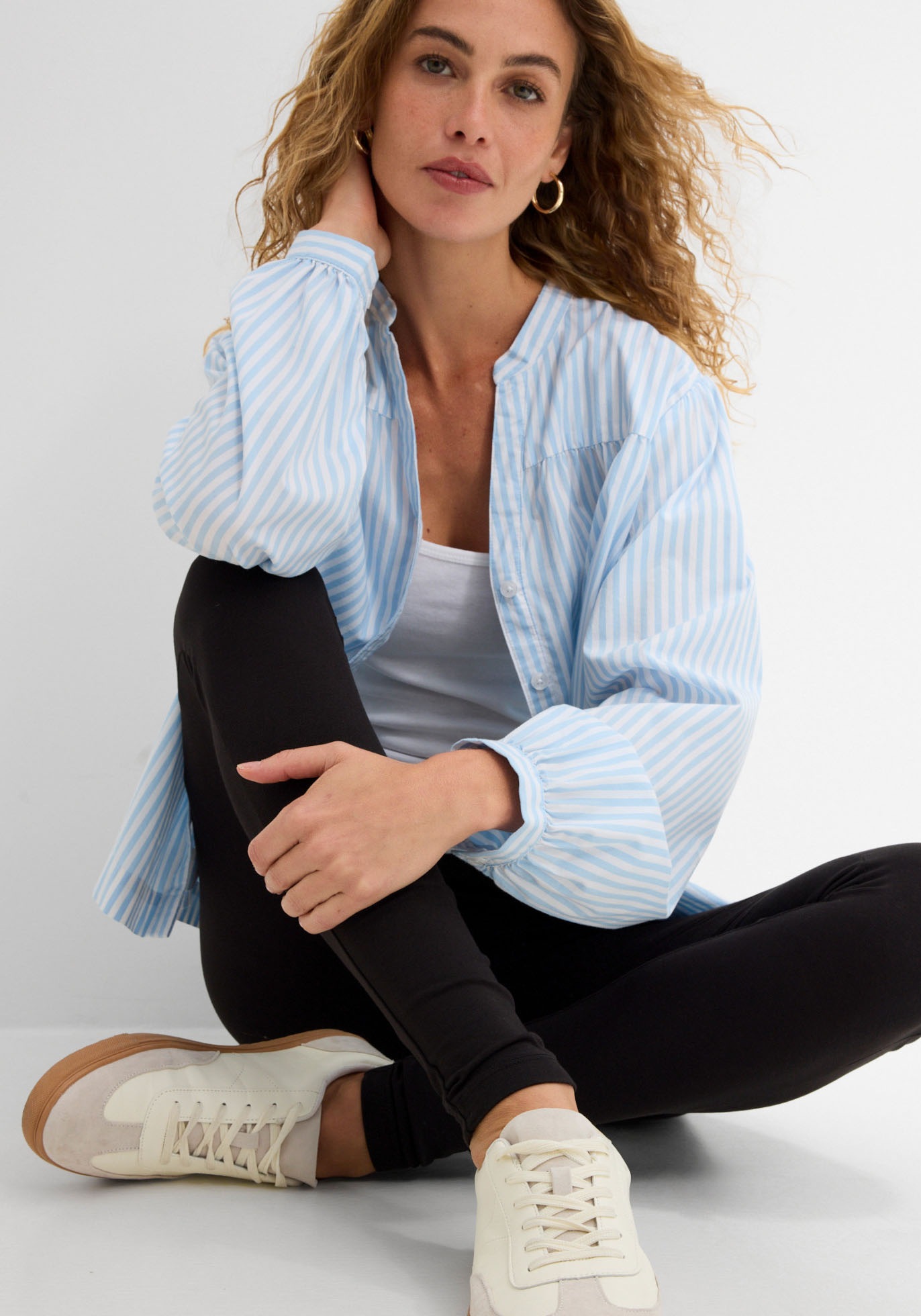 bonprix Leggings  aus Baumwolle und Elasthan, schmale Passform, mit Elastikbund