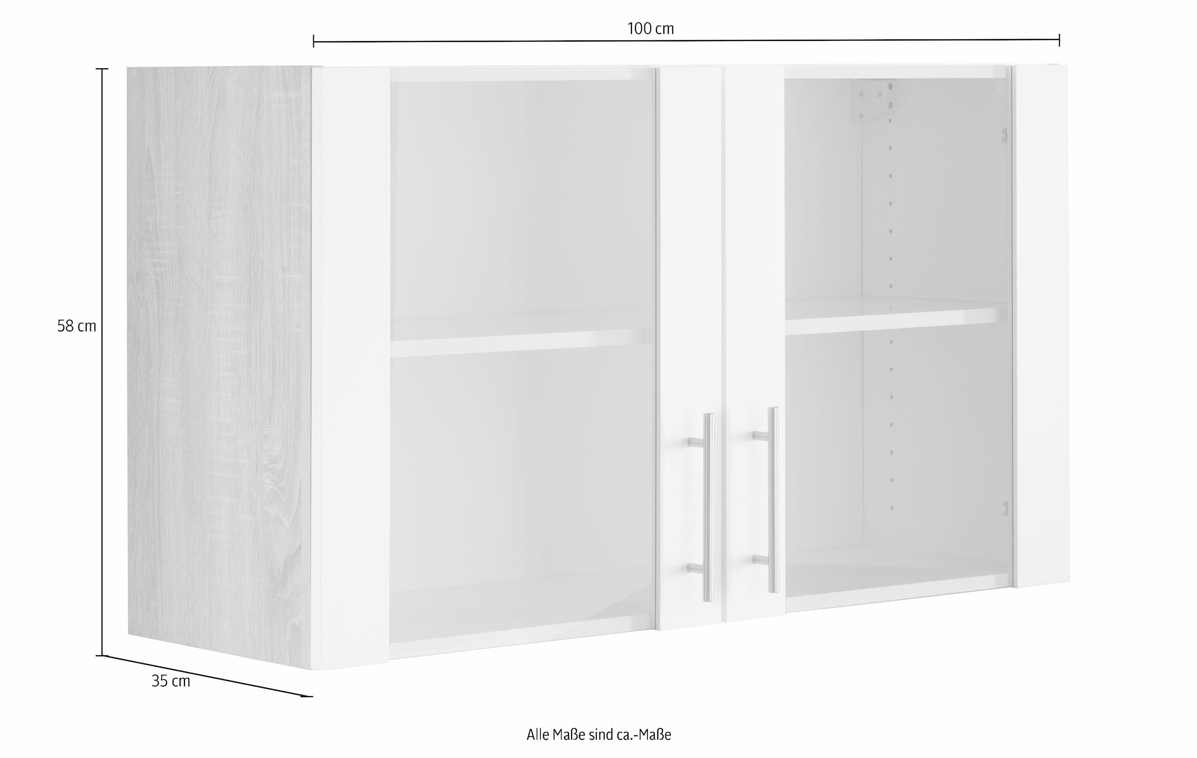 OPTIFIT Glashängeschrank »Kalmar«, Breite 100 cm bestellen BAUR 